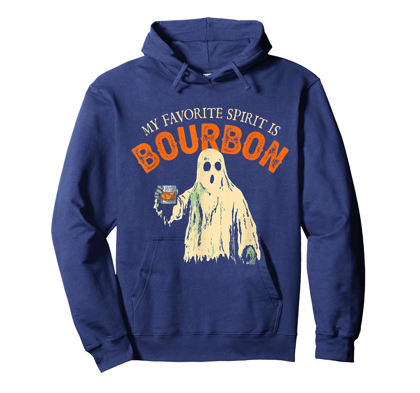 My Favorite Spirit Is Bourbon Funny Ghost Halloween Costume T-Shirt