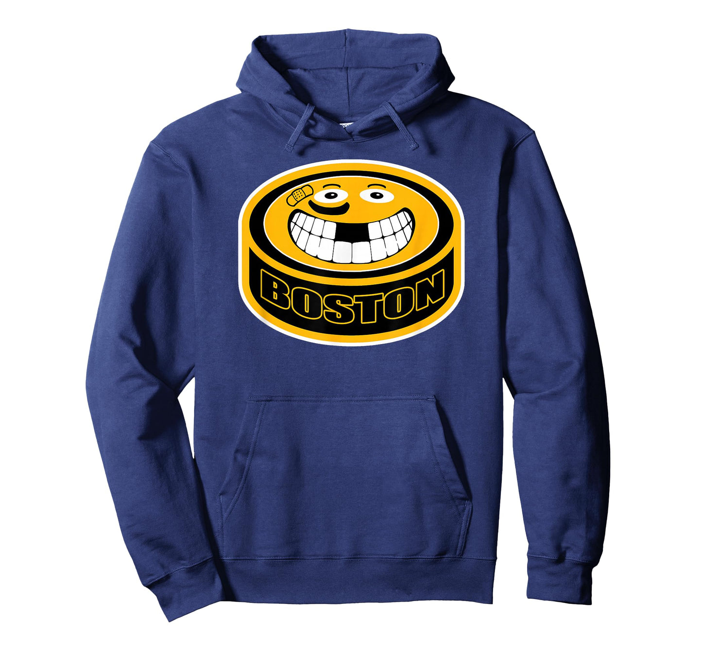 Hockey Boston Mass. Funny Kid Adult Puck Smile Face Gift T-Shirt