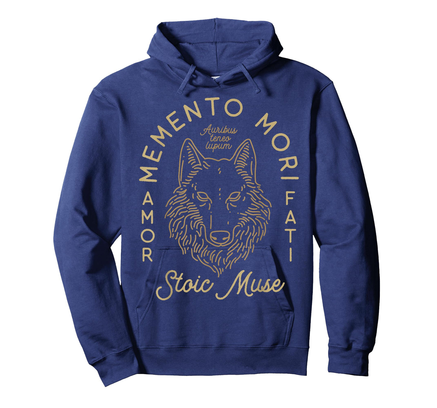 Auribus Teneo Lupum Memento Mori Amor Fati Wolf Graphic T-Shirt