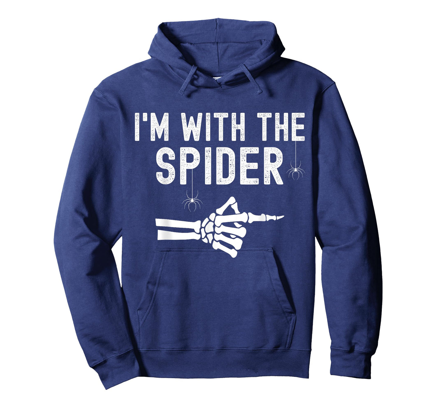 I'm With Spider Funny Skeleton Halloween Couples Matching T-Shirt