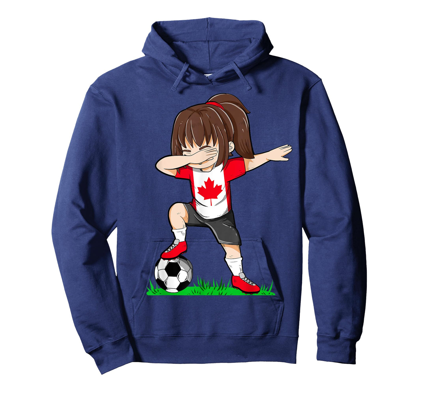 Soccer Canada Jersey Shirt Canadian Flag Football Girls Dab T-Shirt