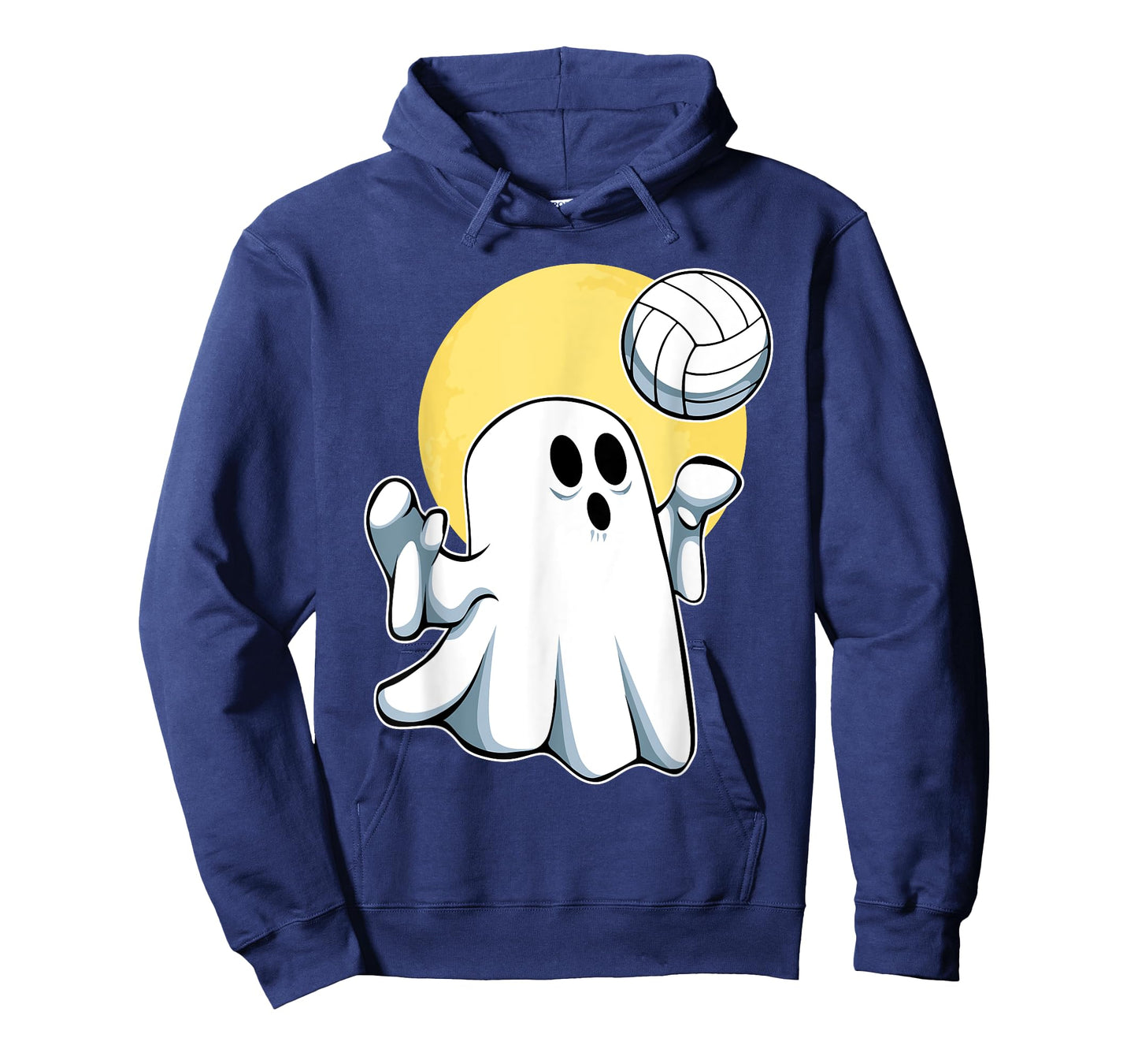 Ghost Volleyball Player Lazy Halloween Costume Cute Sport T-Shirt