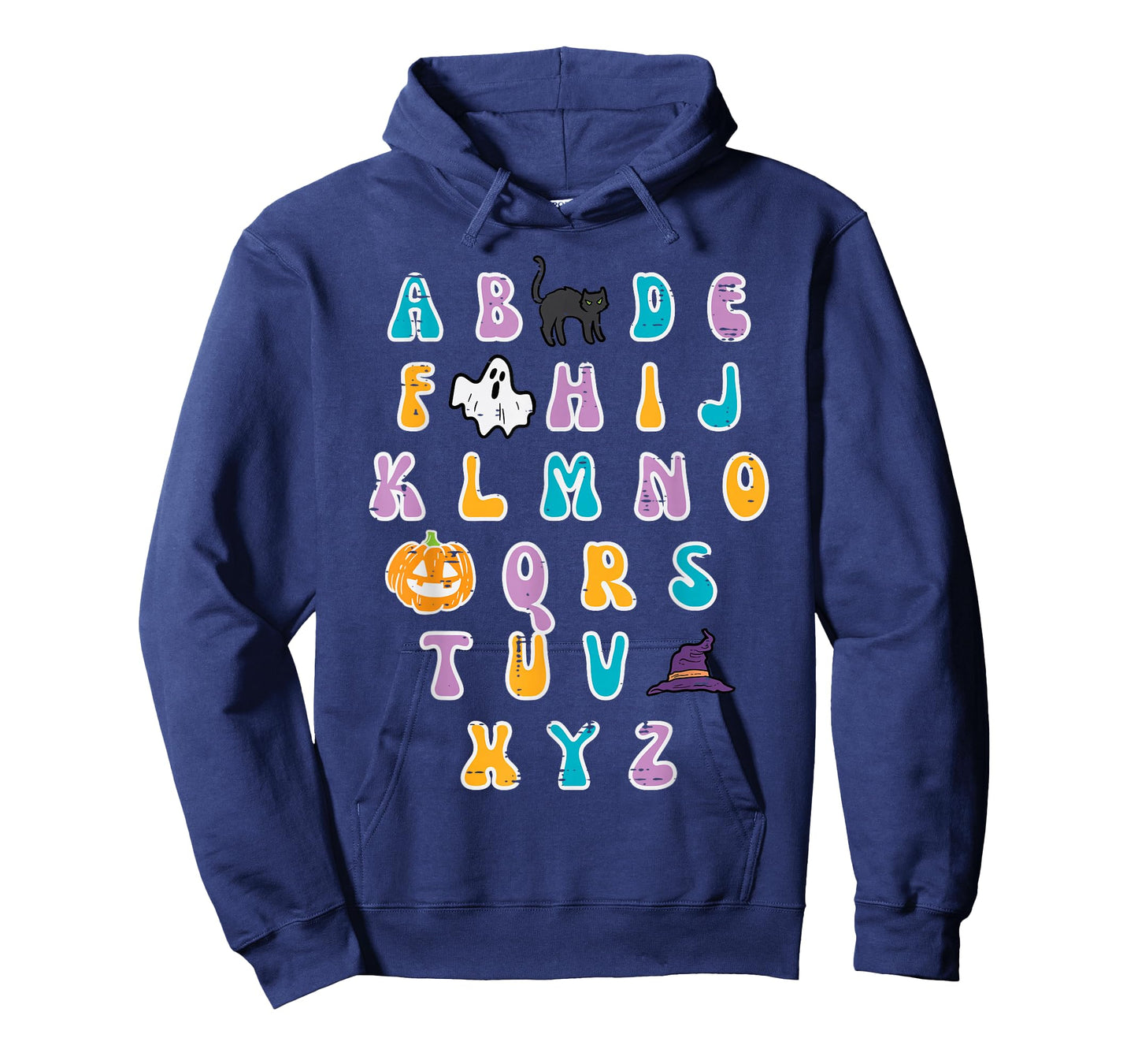 Halloween ABC Alphabet Cute Costume Teacher Women Girls Kids T-Shirt
