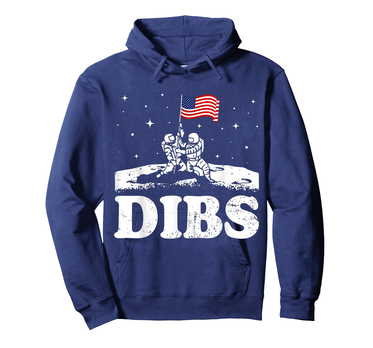 Funny Moon Landing Dibs Astronaut Patriotic T-Shirt