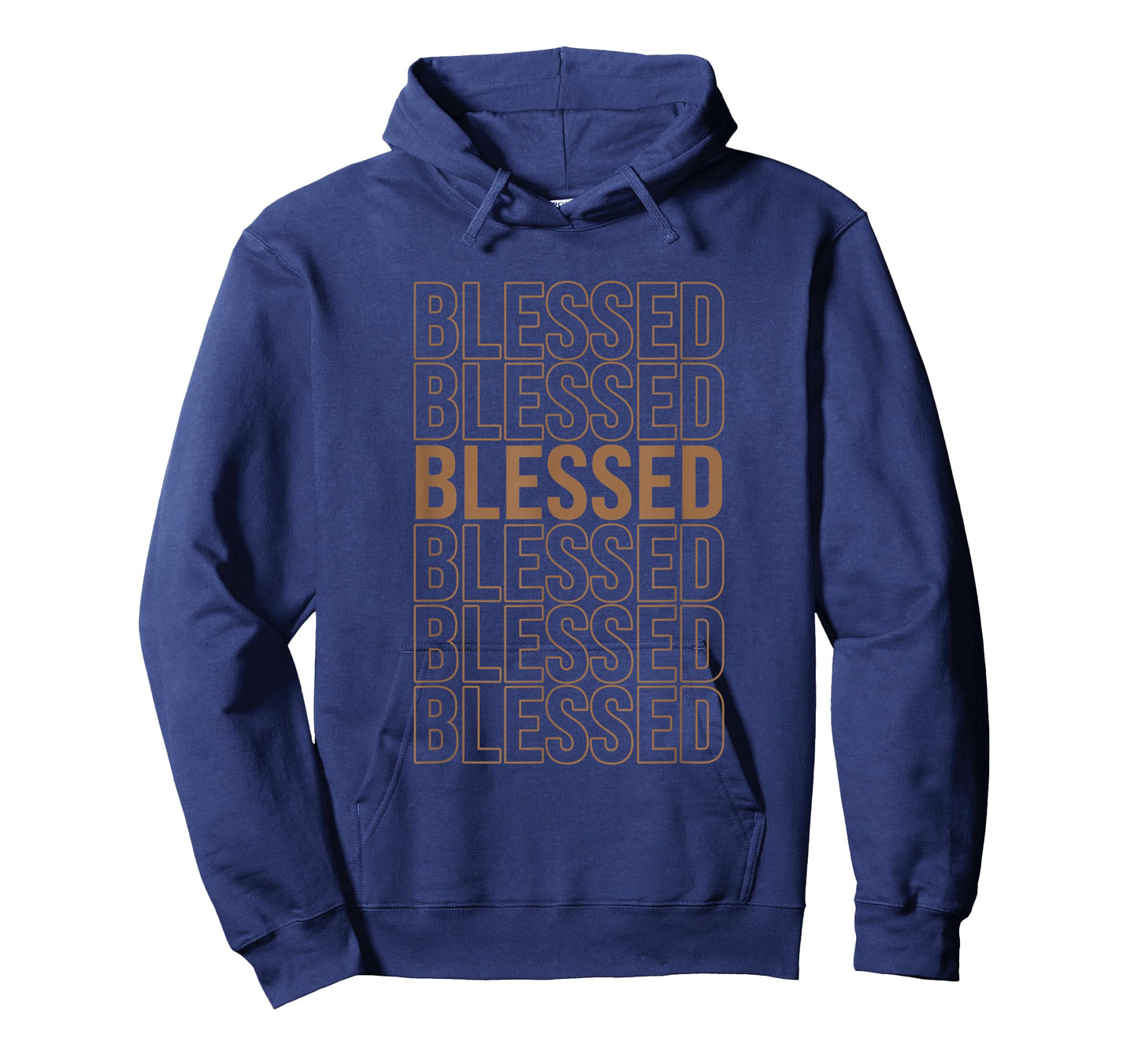 Brown Blessed Brown Color Graphic T-Shirt
