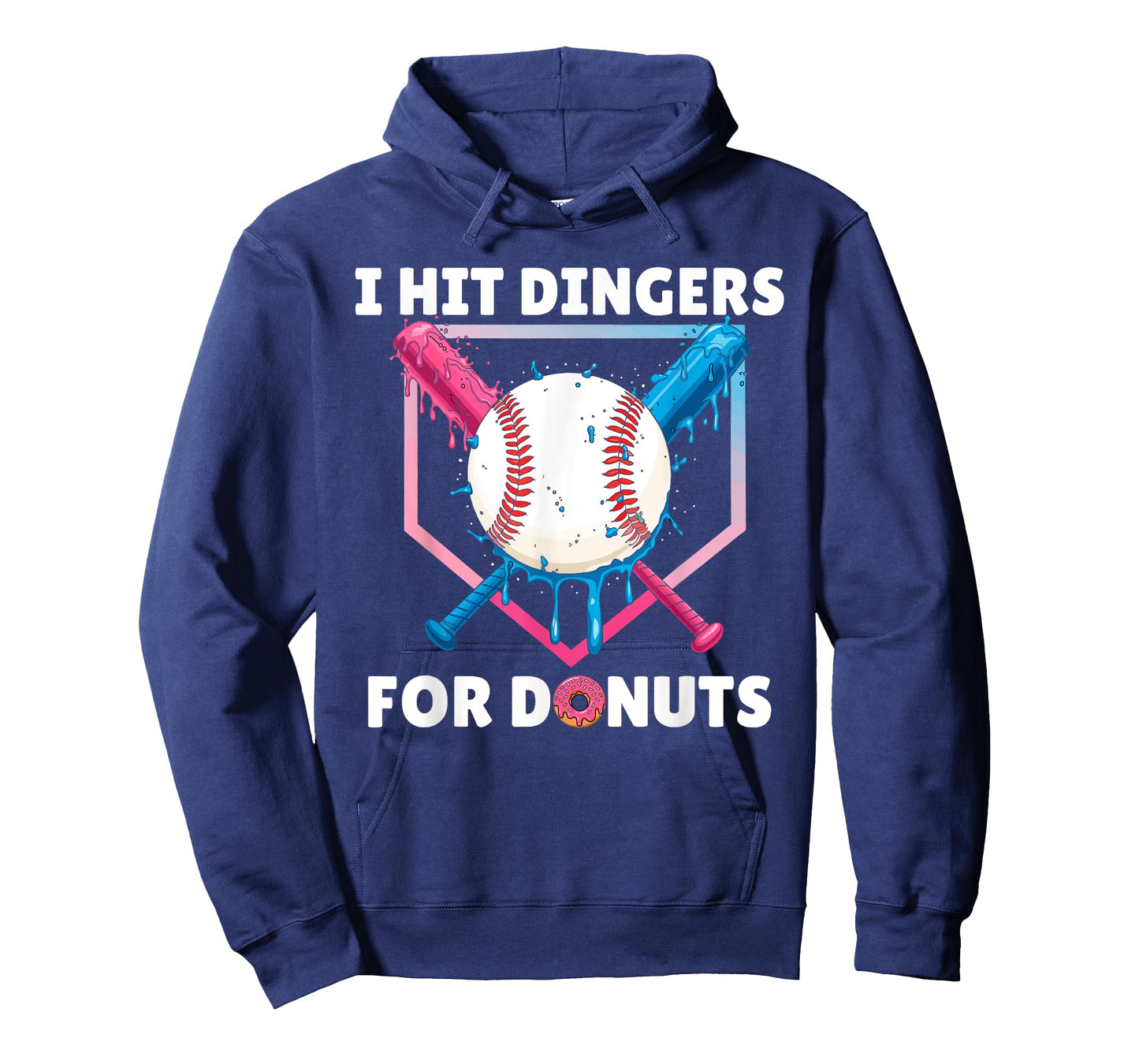Baseball I Hit Dingers For Donuts Funny Donuts And Dingers T-Shirt