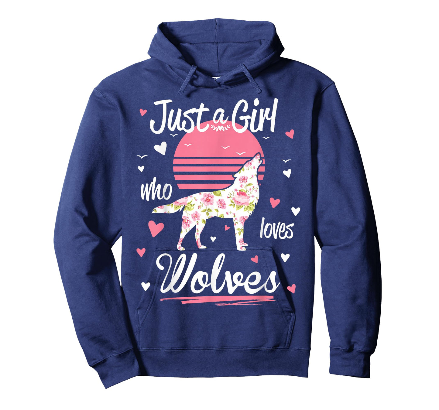 Just A Girl Who Loves Wolves Wolf Shirt Vintage T-Shirt