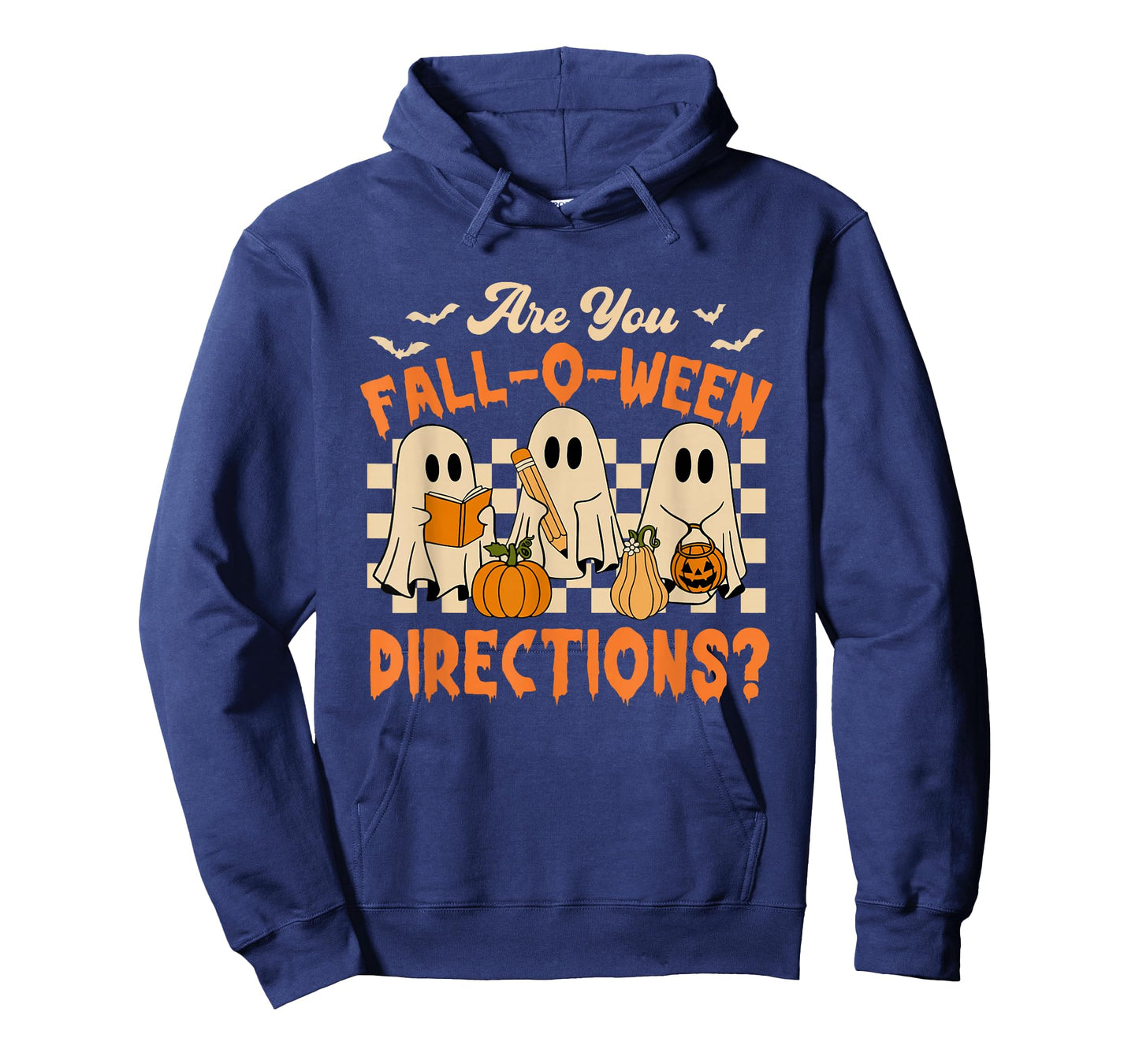 Retro are You Fall O Ween Directions Teacher Halloween Ghost T-Shirt