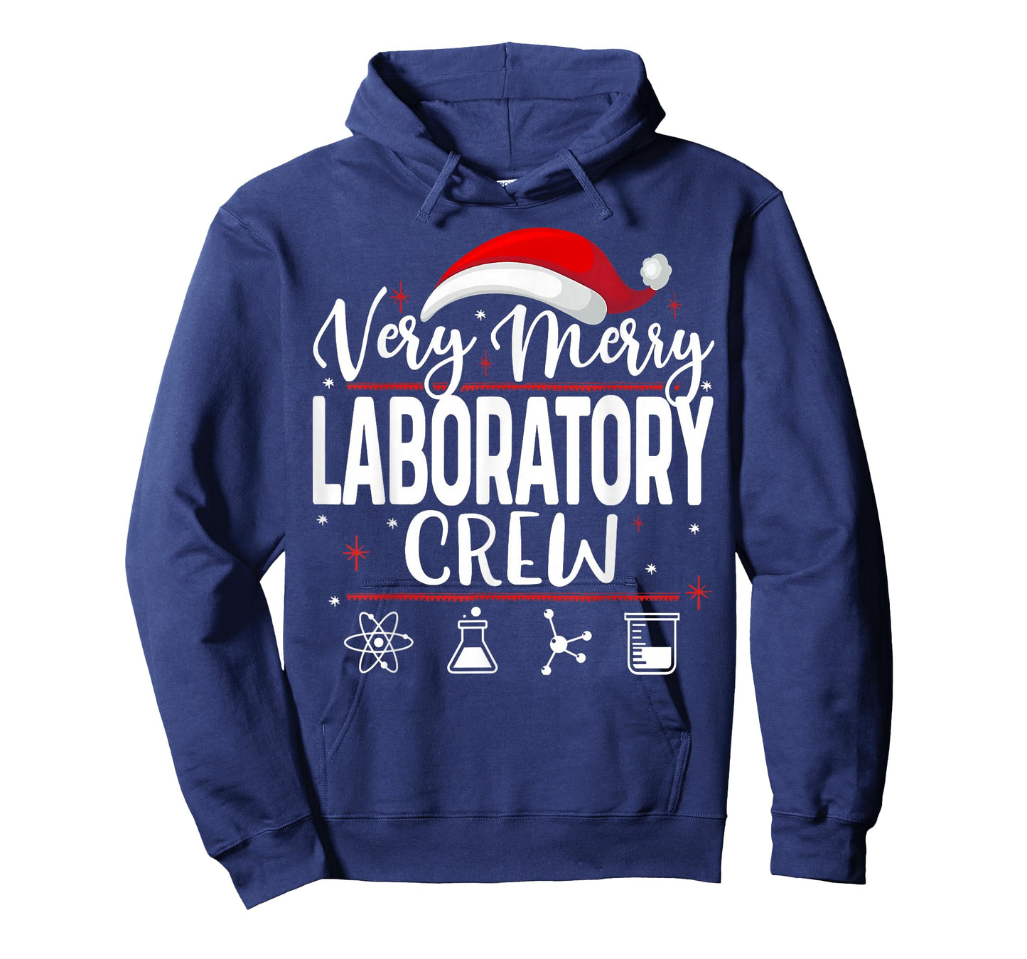 Very Merry Laboratory Crew Christmas Lab Technician Med Xmas T-Shirt