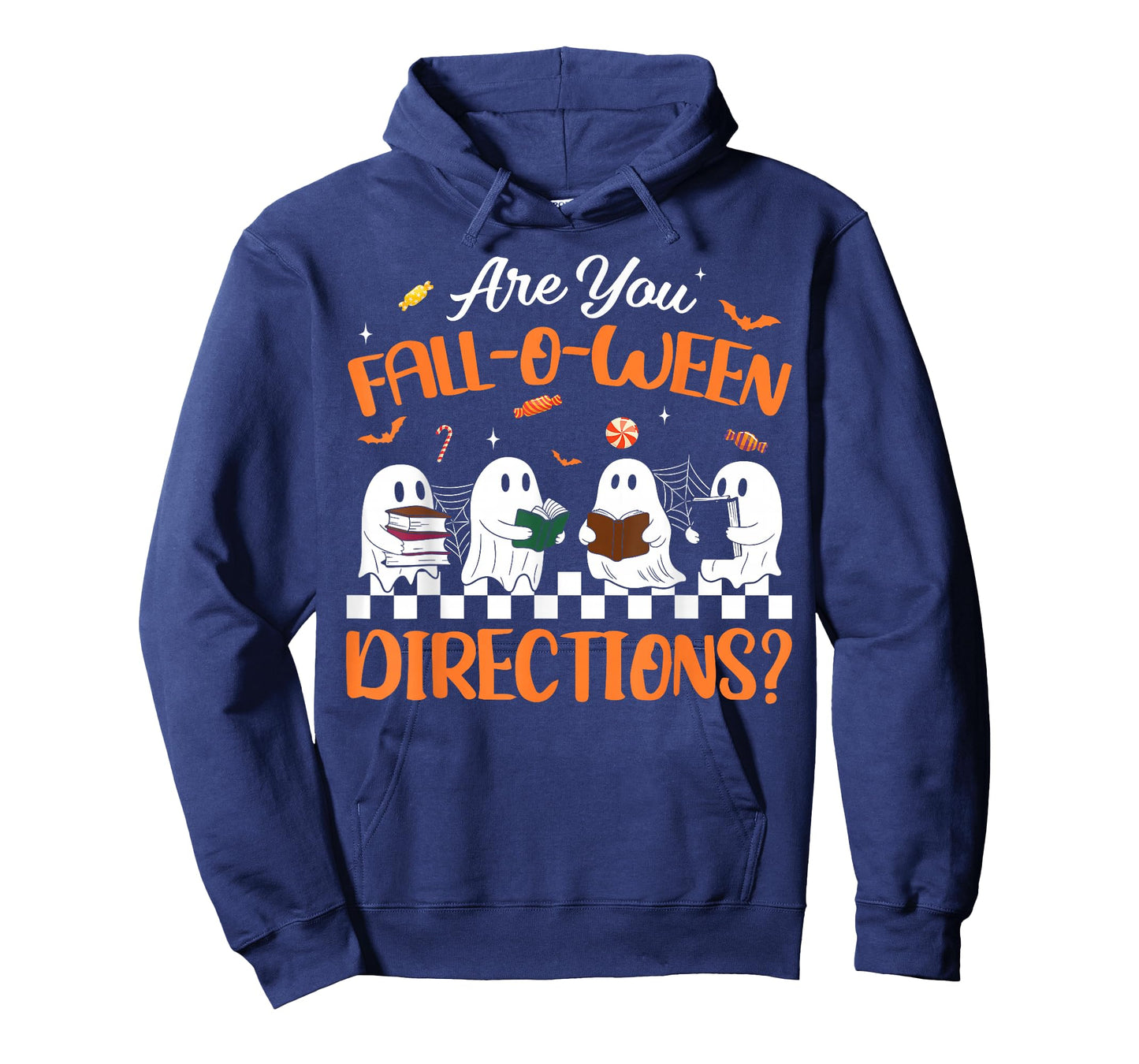 Retro are You Fall O Ween Directions Teacher Halloween Ghost T-Shirt