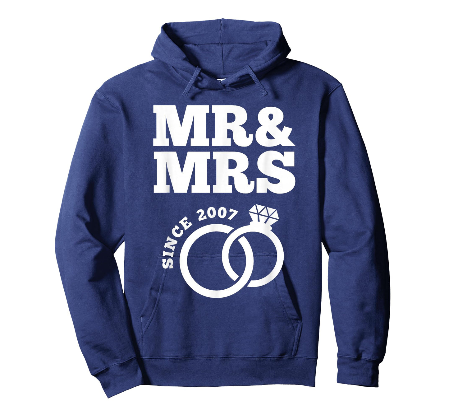 16th Wedding Anniversary Husband Wife Mr. & Mrs. Since 2007 T-Shirt