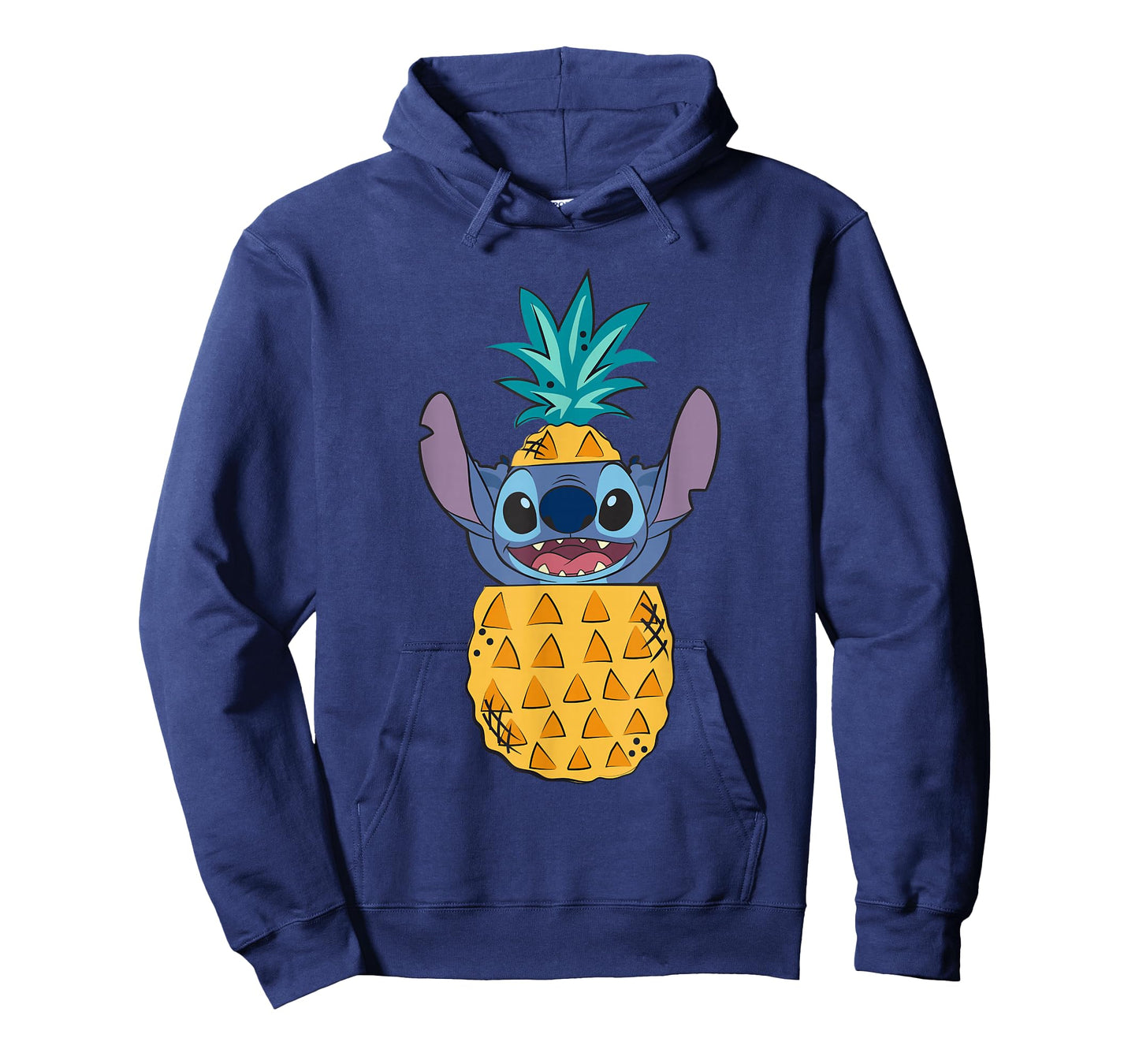 Disney Lilo & Stitch Cute Pineapple Surprise Chest Portrait T-Shirt