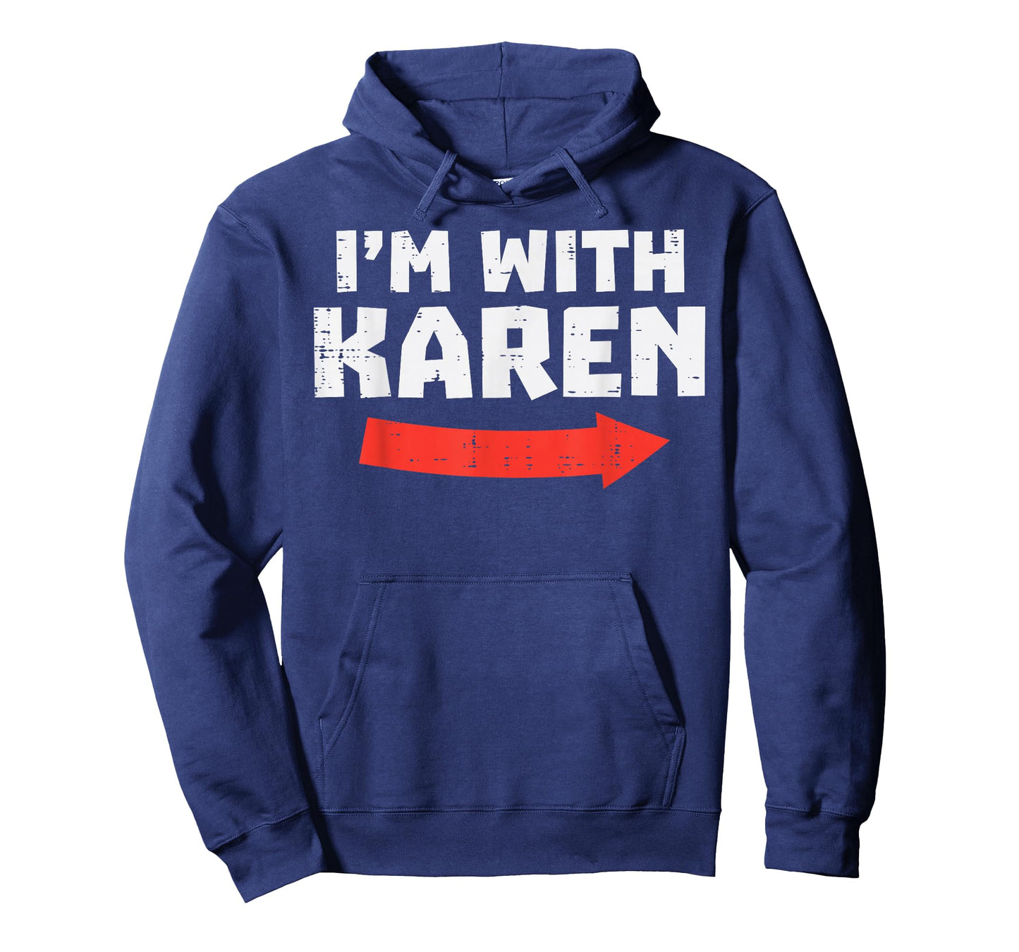 Im With Karen Funny Matching Couples Halloween Meme Him Men T-Shirt