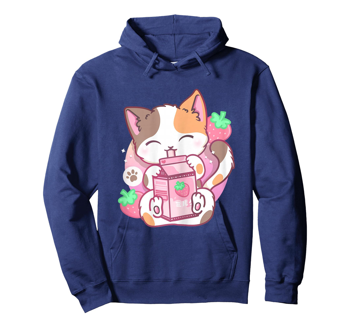 Strawberry Shake Strawberry Milk Cat Kawaii Neko Anime T-Shirt