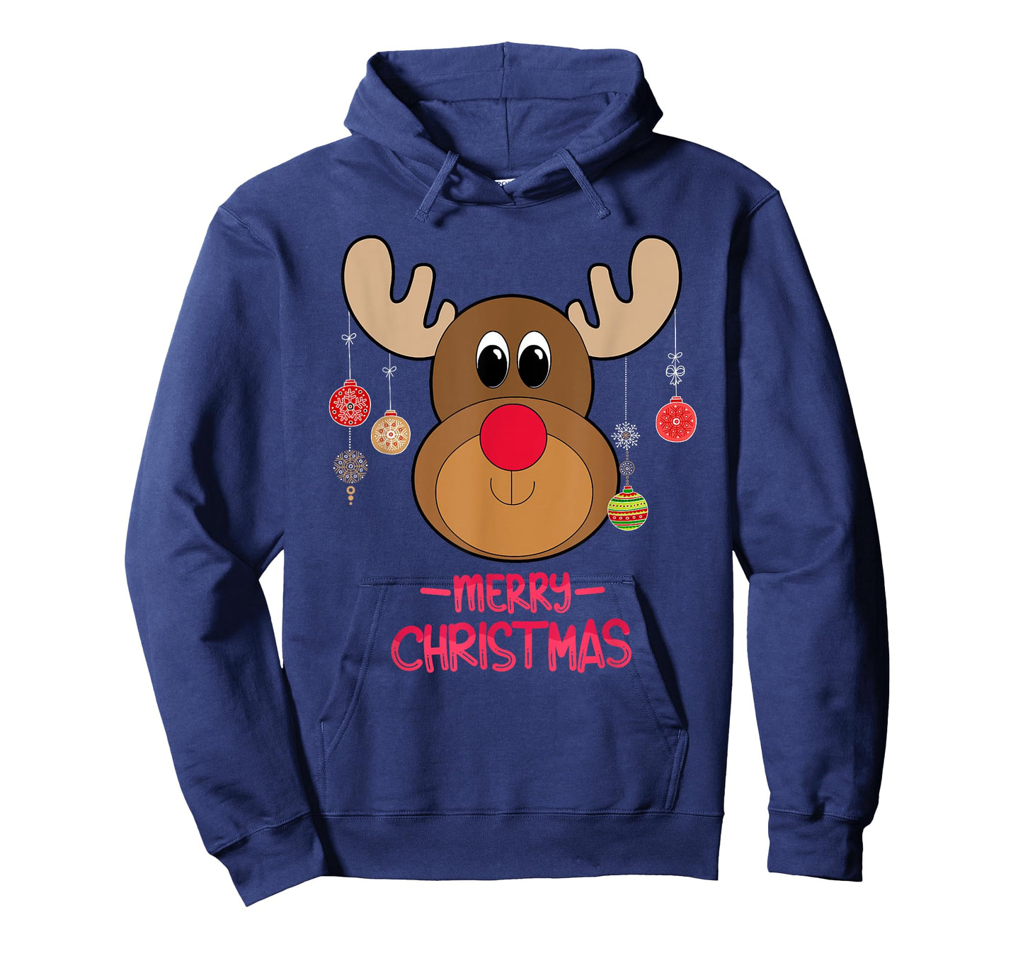 Rudolph Red Nose Reindeer Cute Santa Christmas T-Shirt