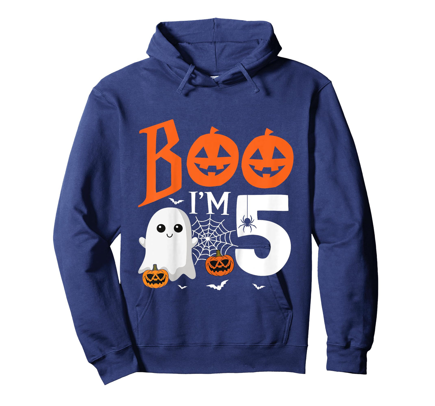 Kids Boo I'm 5 Yr Old 5th Birthday Halloween Girl Boy Costume T-Shirt