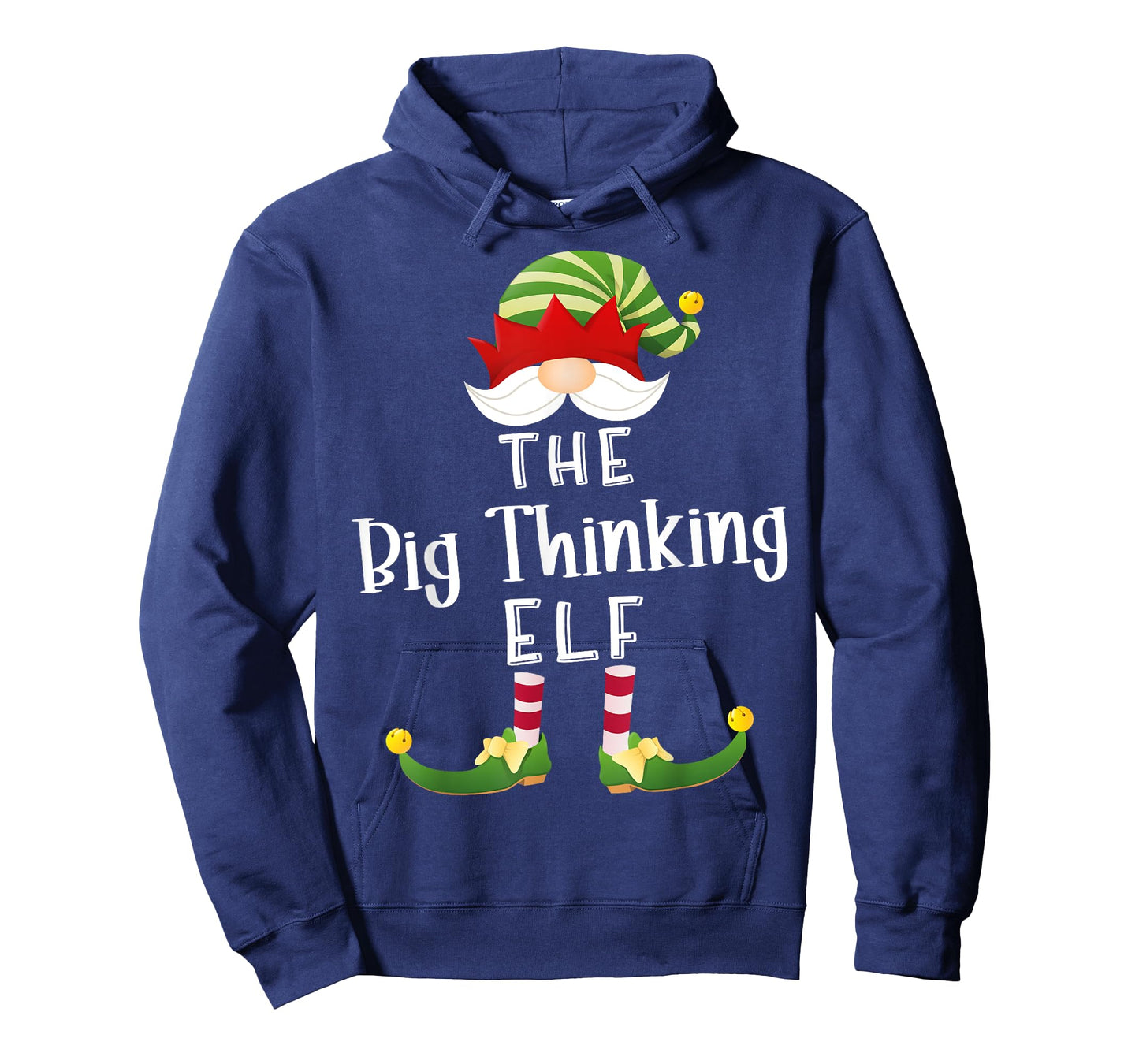 Big Thinking Elf Group Christmas Funny Pajama Party T-Shirt