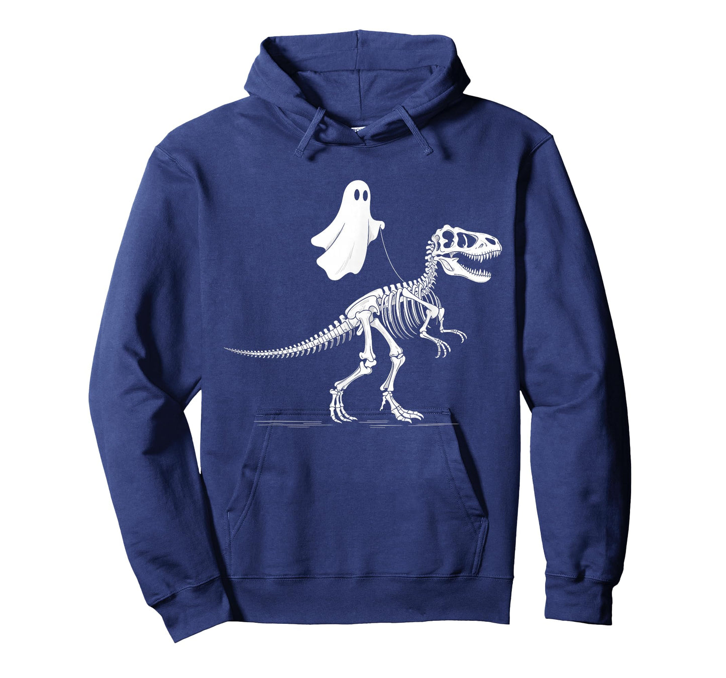 Halloween Ghost Walking Dinosaur Skeleton T Rex Funny T-Shirt