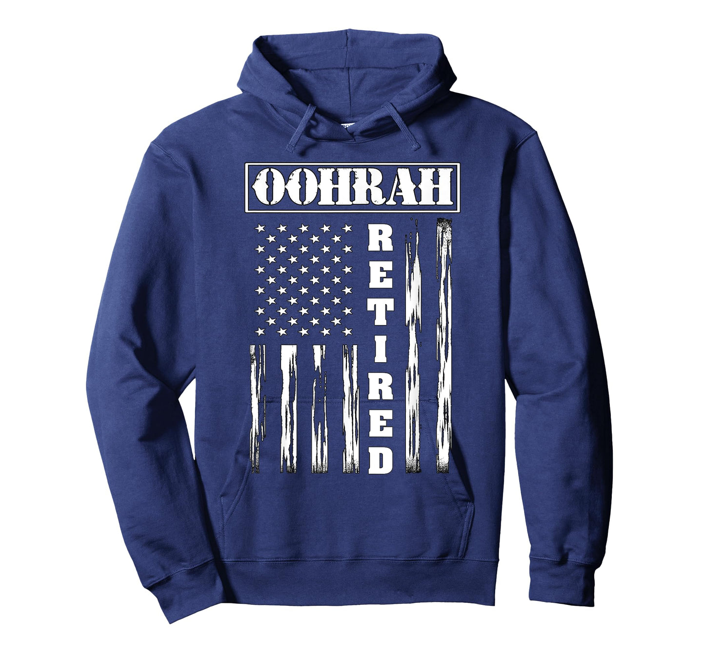 Retired Veteran OohRah - American Flag T-Shirt for Women Men
