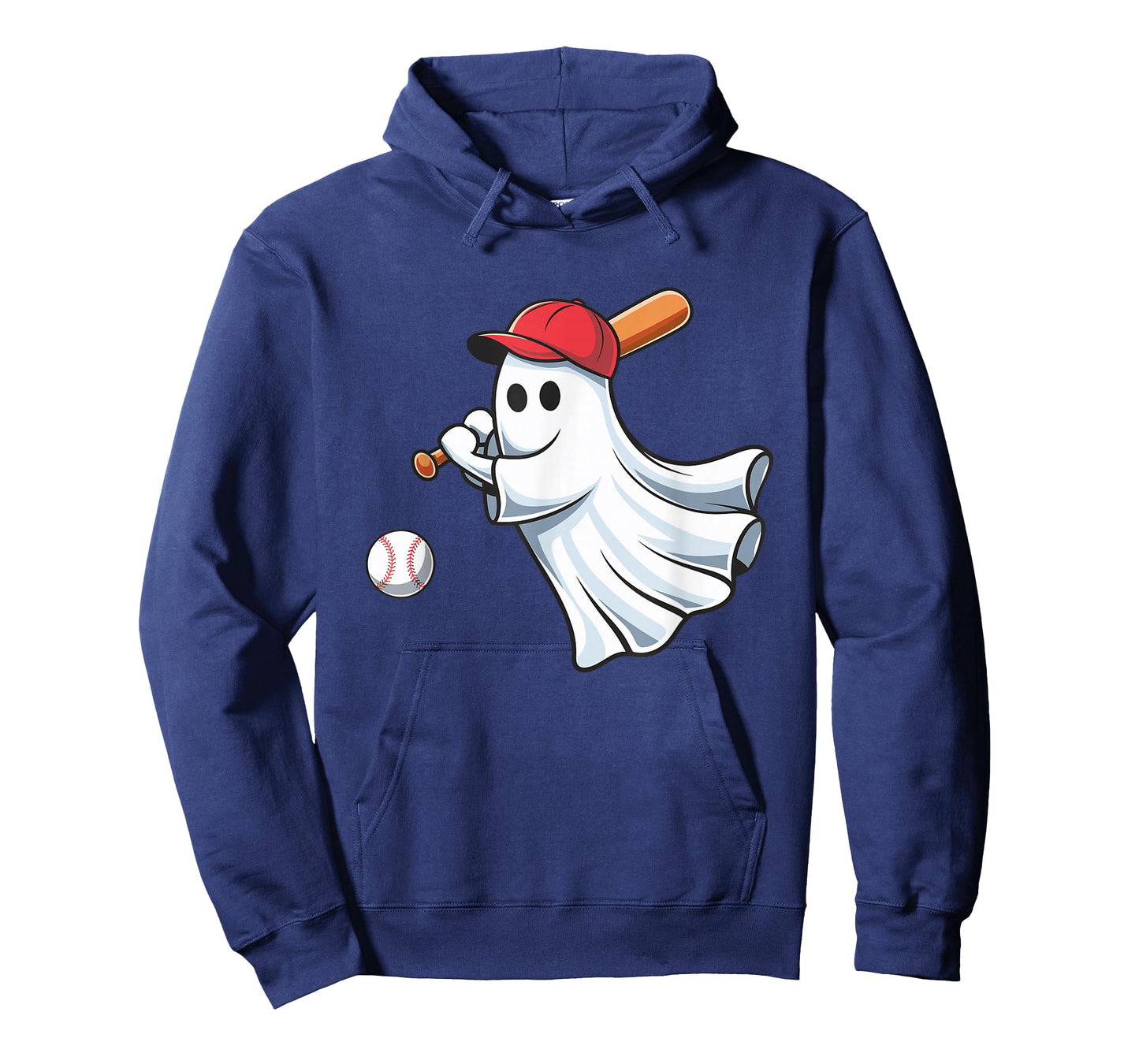 Ghost Playing Baseball Halloween Costume for Boys Kids T-Shirt