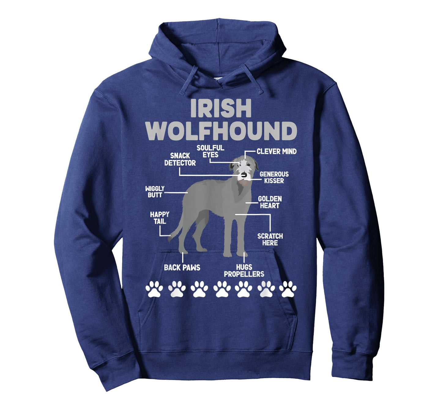 Anatomy Of Irish Wolfhound Lover Irish Wolfhound Owner T-Shirt