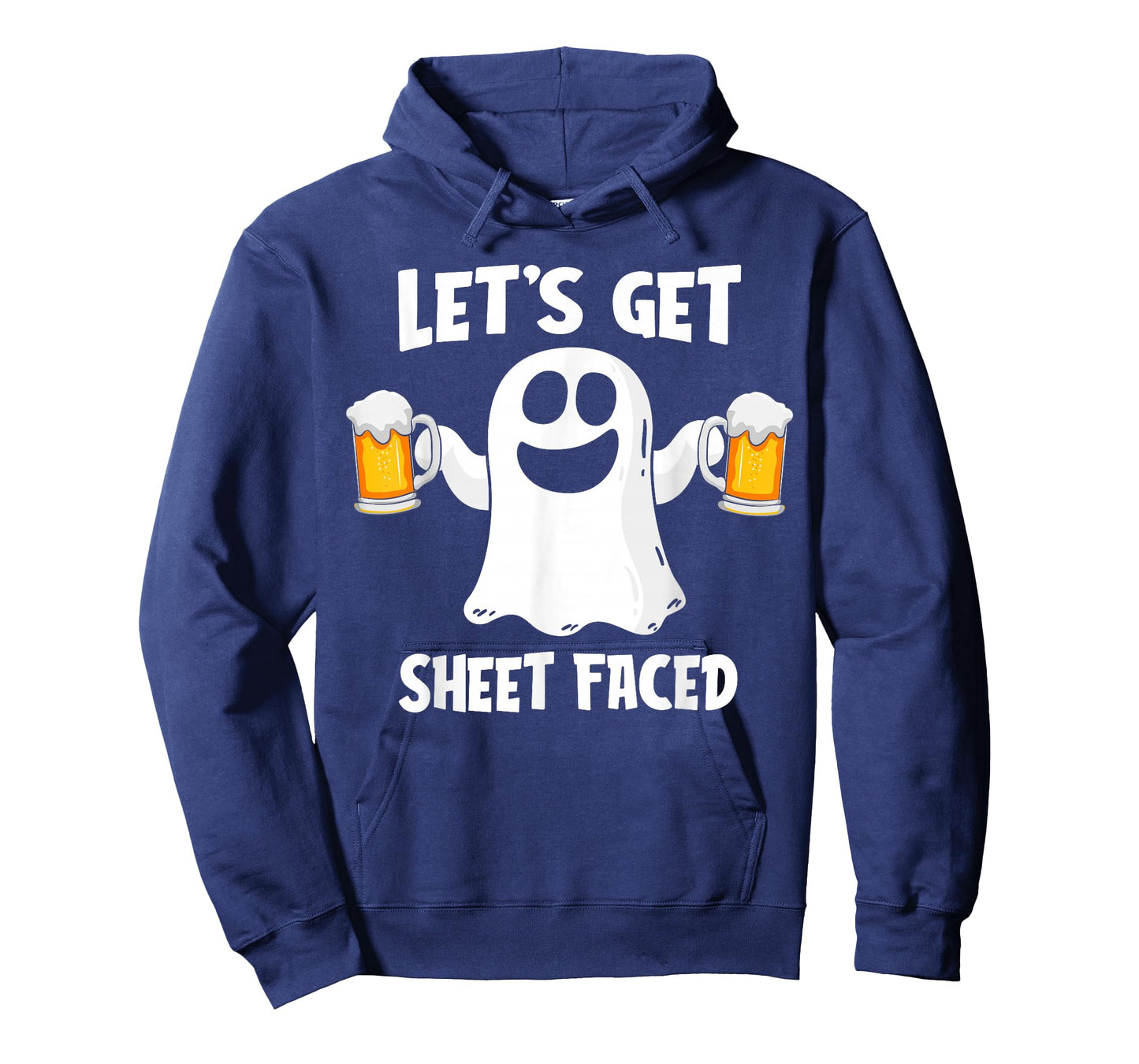 Let's Get Sheet Faced Funny Ghost Drinking Halloween Costume T-Shirt