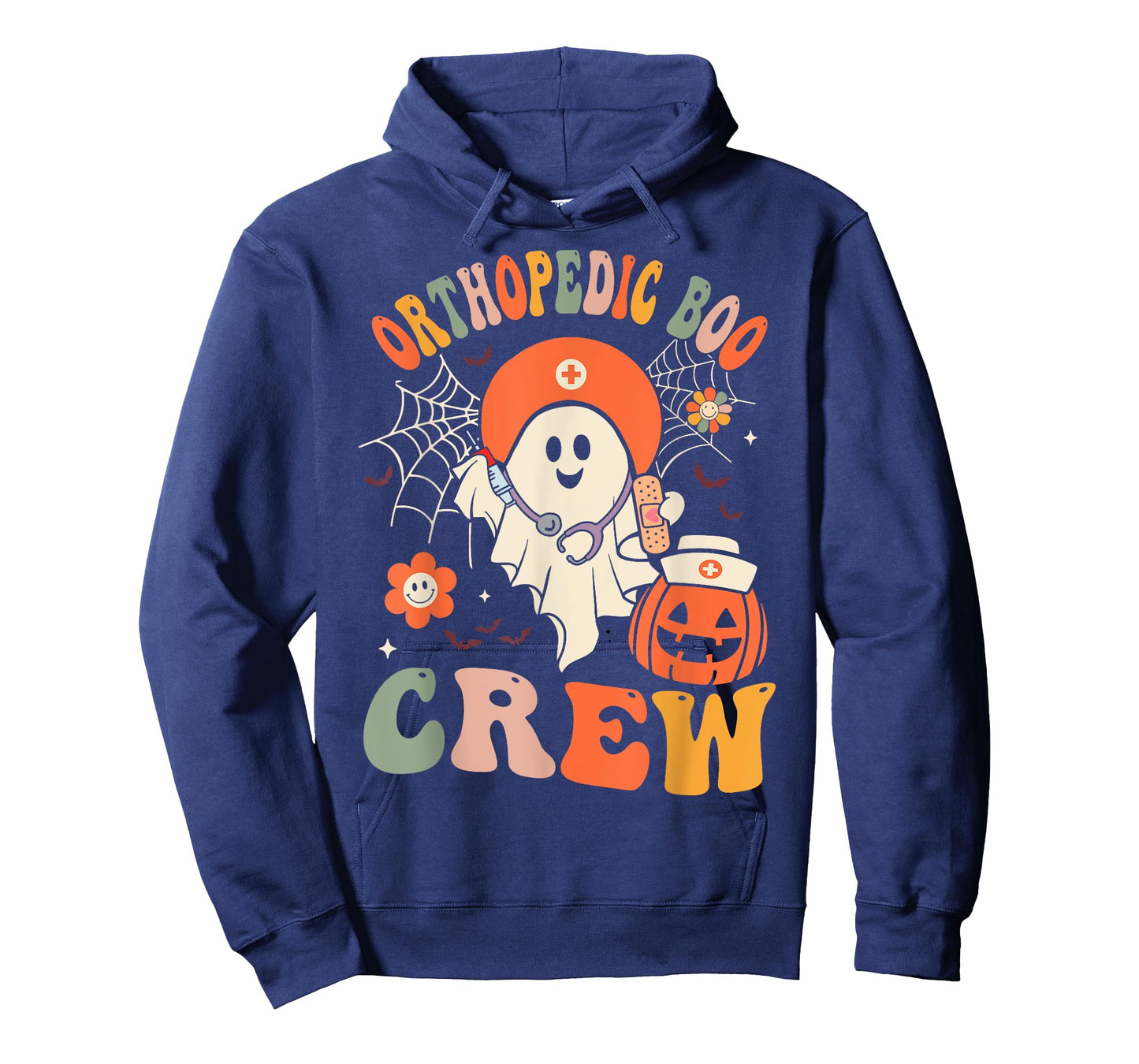 Orthopedic Boo Crew Ghost Ortho Nursing Halloween Women T-Shirt