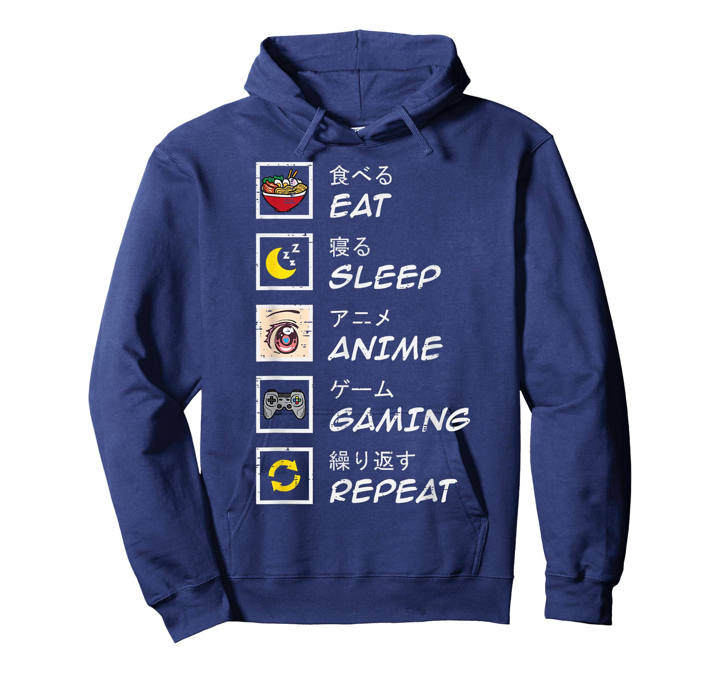 Eat Sleep Anime Gaming Repeat Gamer Teen Boys Girls Kids T-Shirt