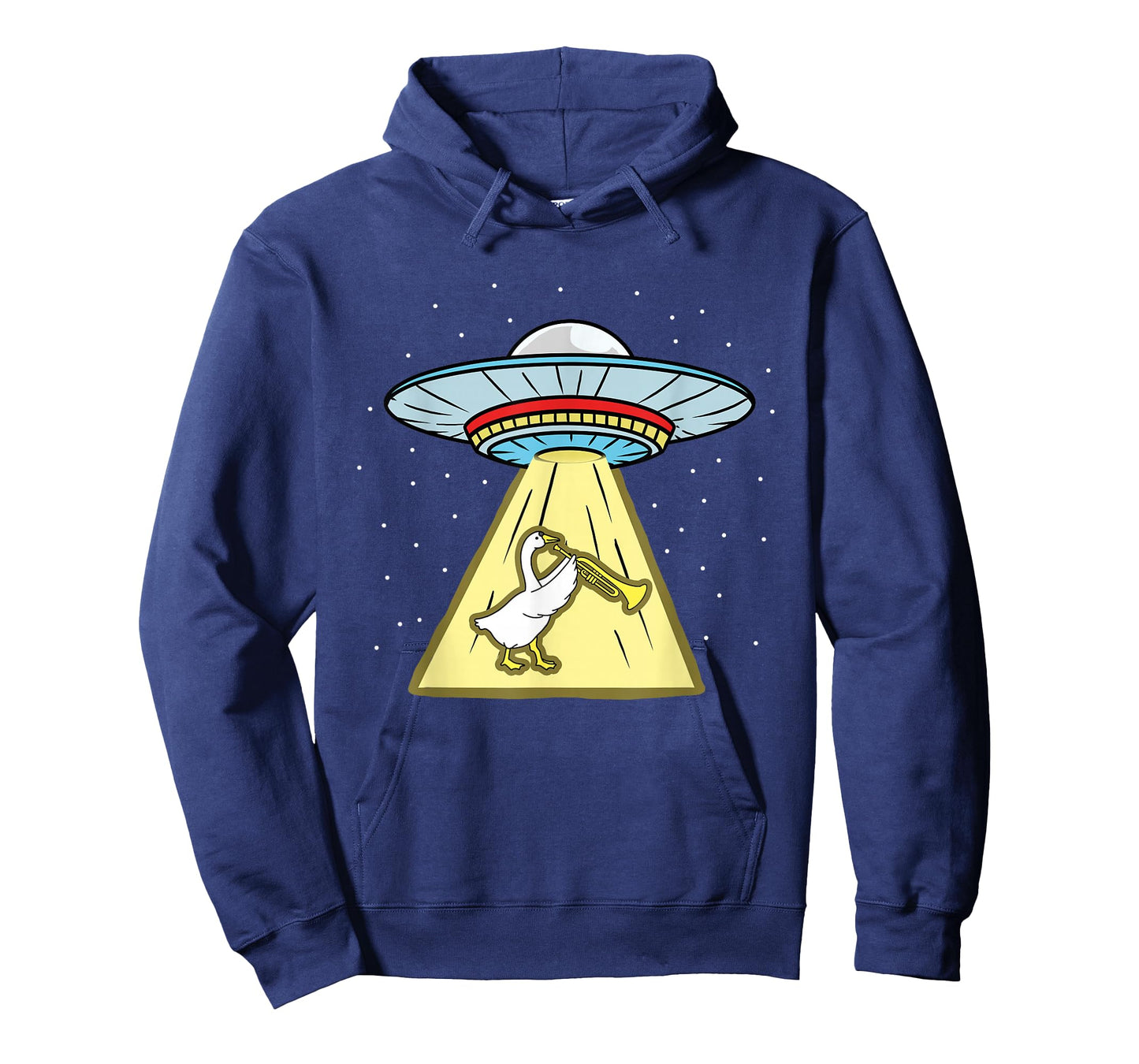 Duck Playing Trumpet Ufo Abduction T-Shirt