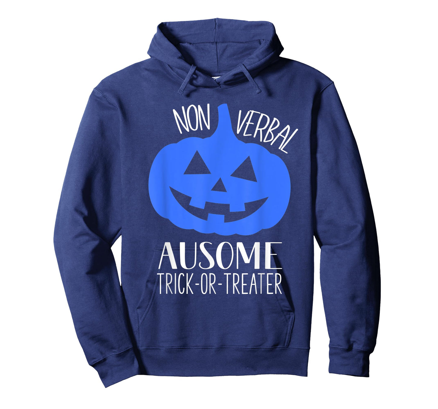 Trick or Treat Non-Verbal Halloween Pumpkin Autism Awareness T-Shirt