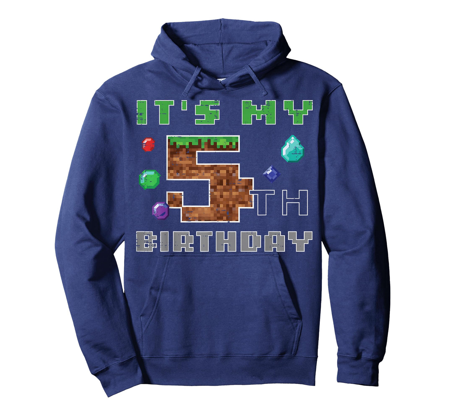 My 5th Birthday Pixel 5 Gamer Video Gaming Boys Kids Youth T-Shirt