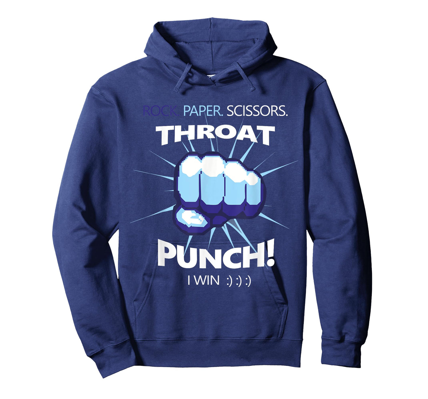 Rock Paper Scissors Throat Punch - I Win Cool Funny T-Shirt