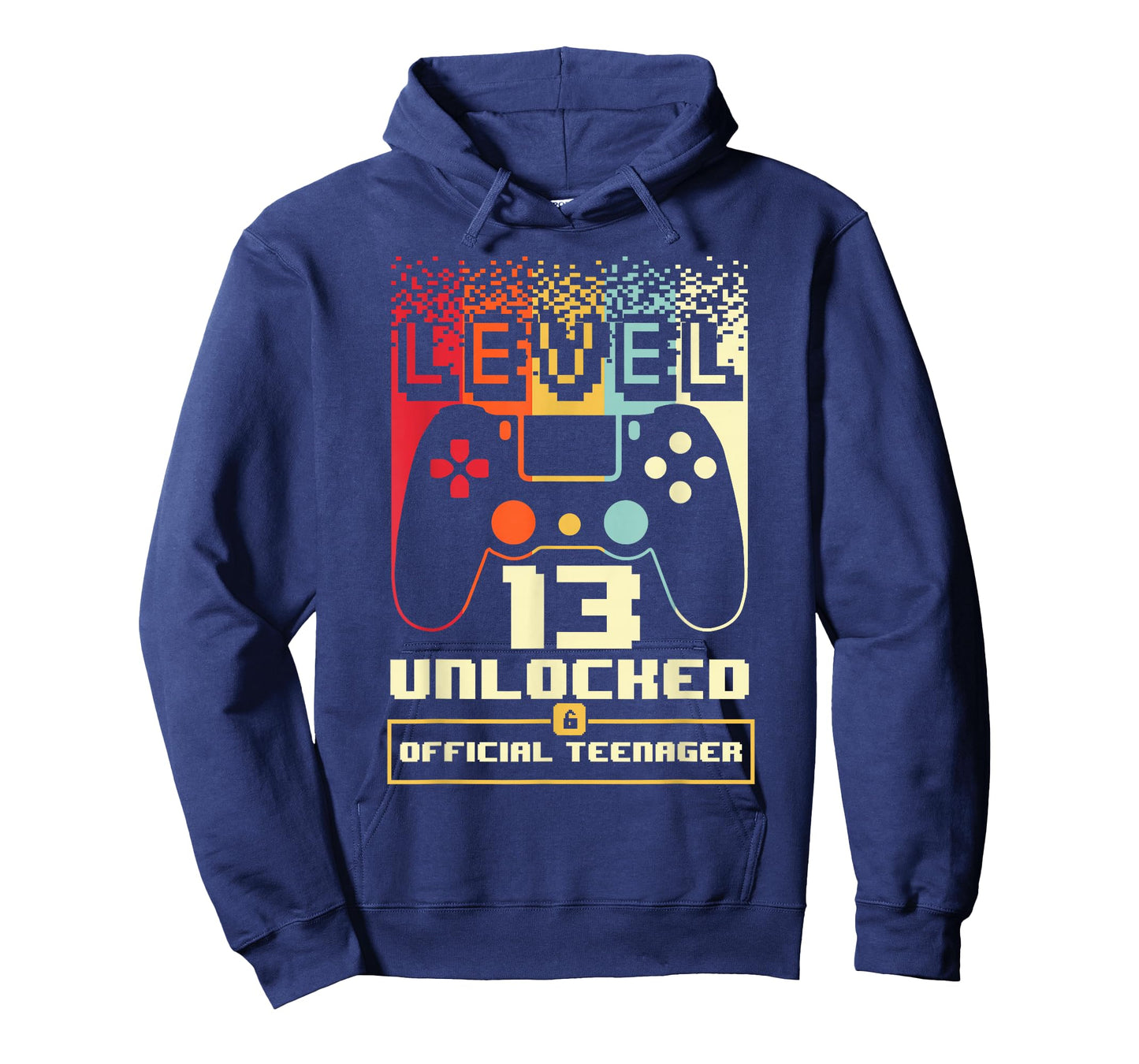 13th Birthday Gift Boys Level 13 Unlocked Official Teenager T-Shirt