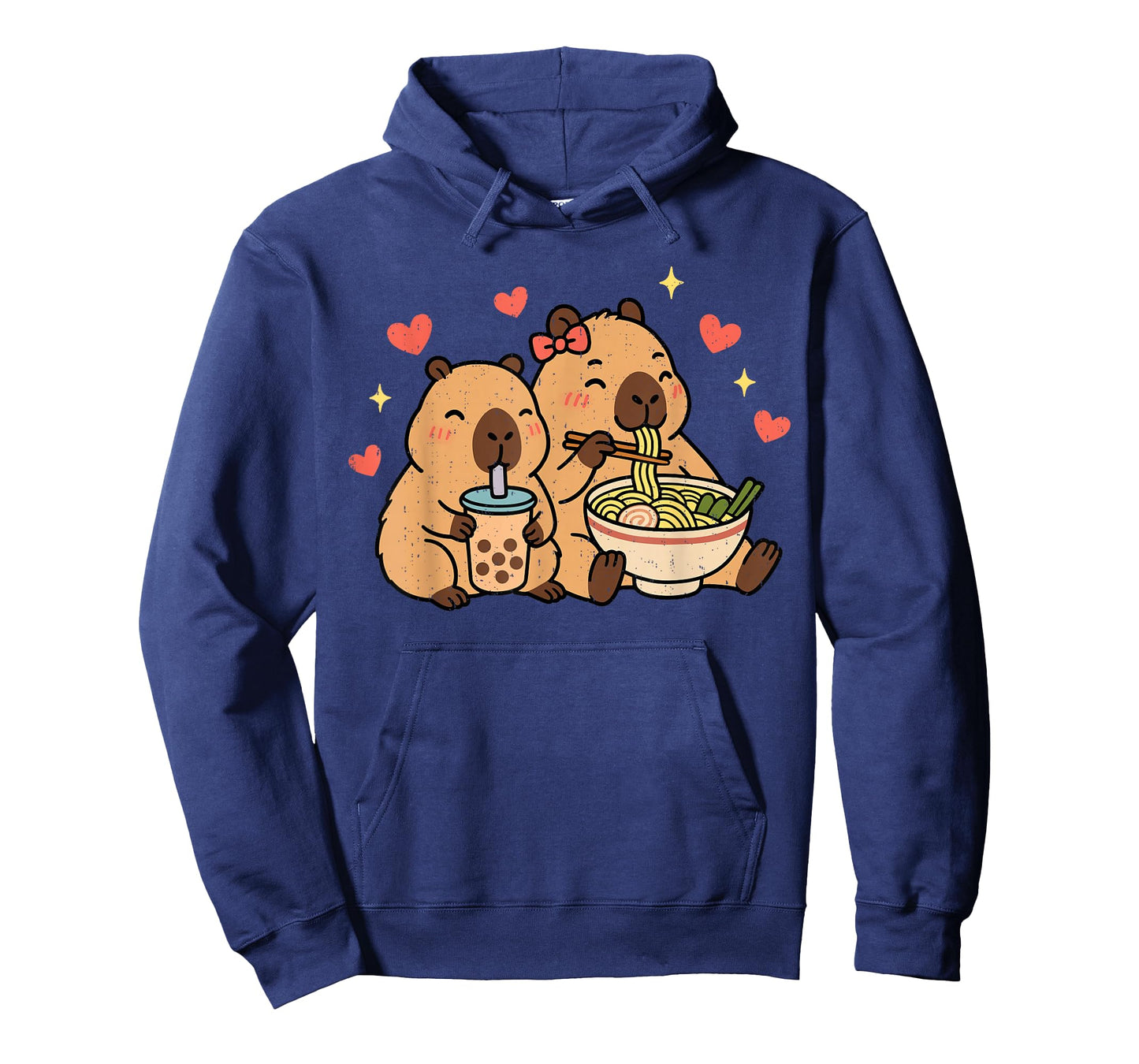 Capybara Ramen Kawaii Anime Drinking Bubble Tea Capy Lover T-Shirt