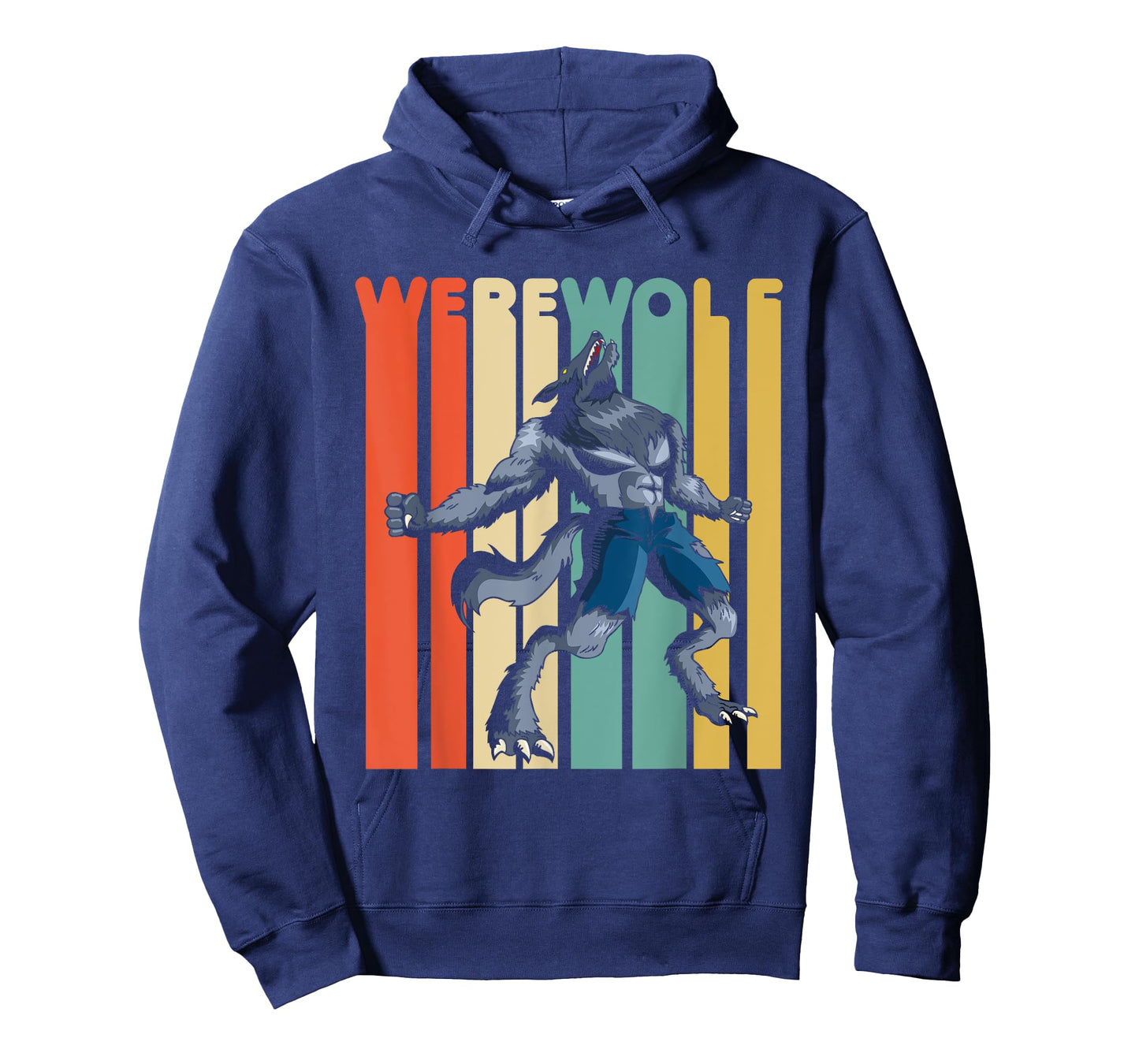 Vintage Style Werewolf Retro Halloween Design T-Shirt