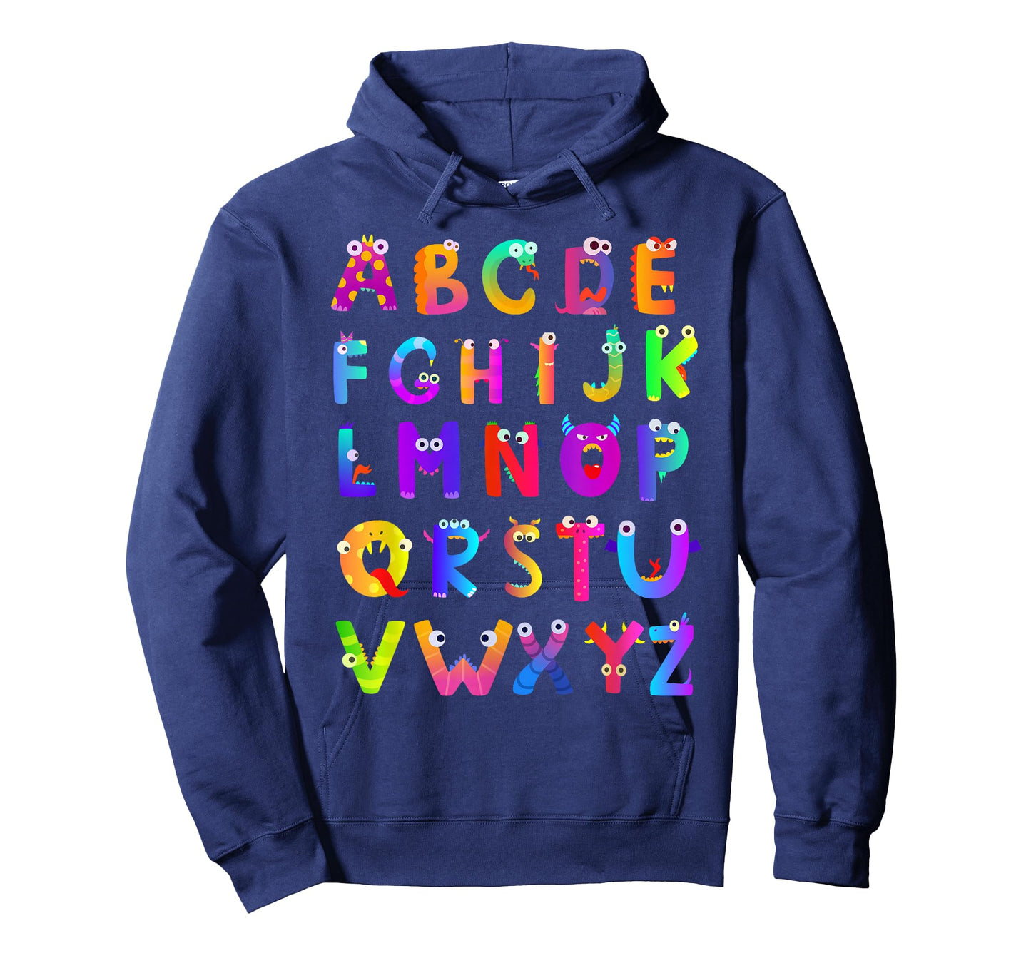 Monster ABC Cute Alphabet Halloween Teacher Costume Kids T-Shirt