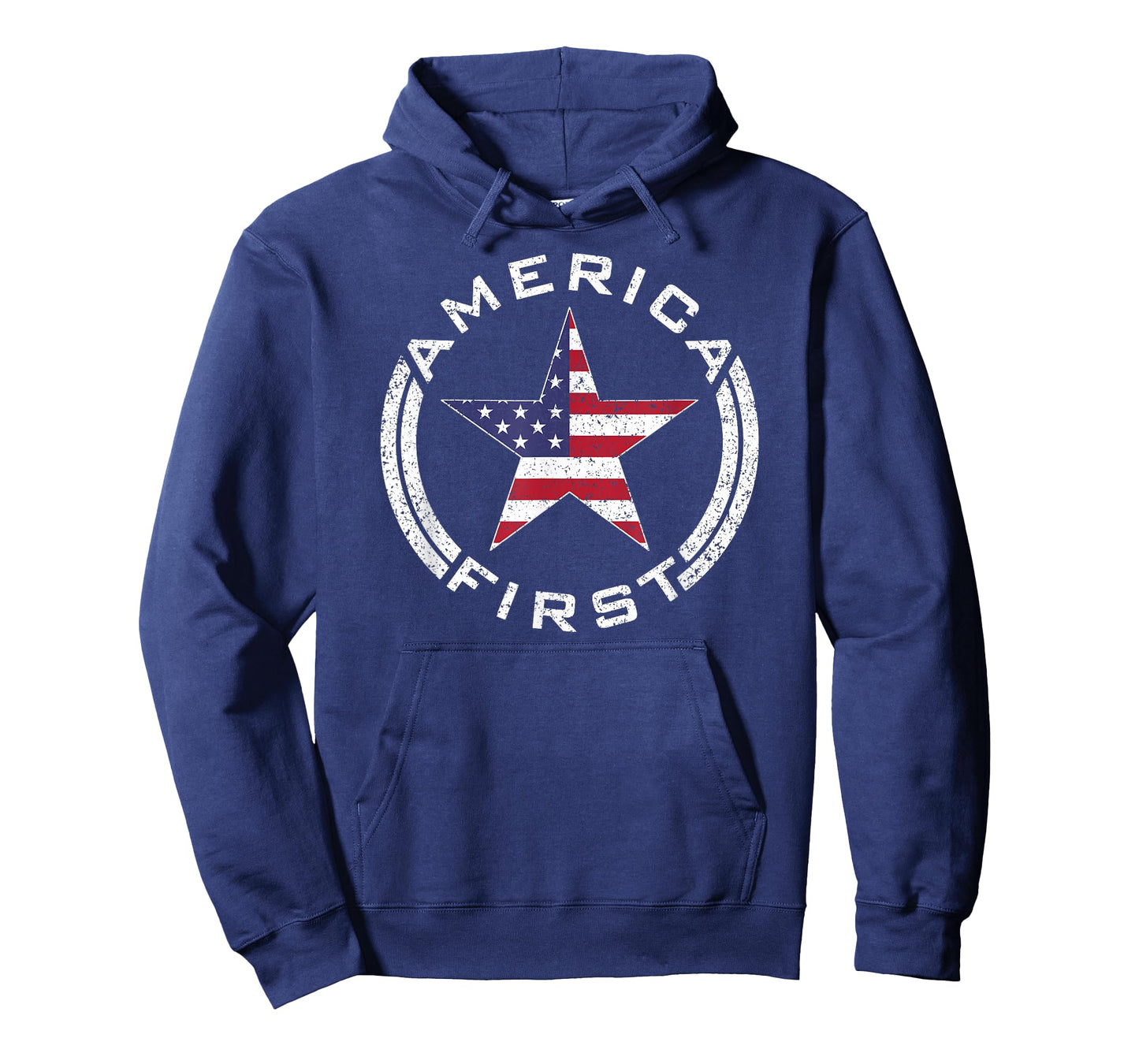 America First USA Flag American Star Roundel Patriot TEE T-Shirt