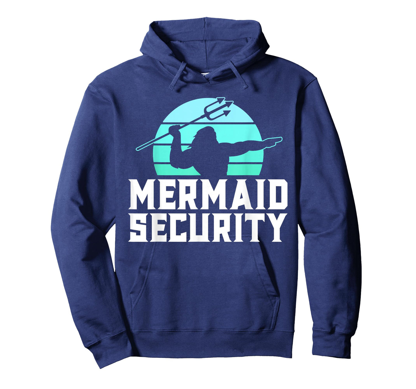 Mermaid Security Vintage Water Polo Shirts Men Swim Gift T-Shirt