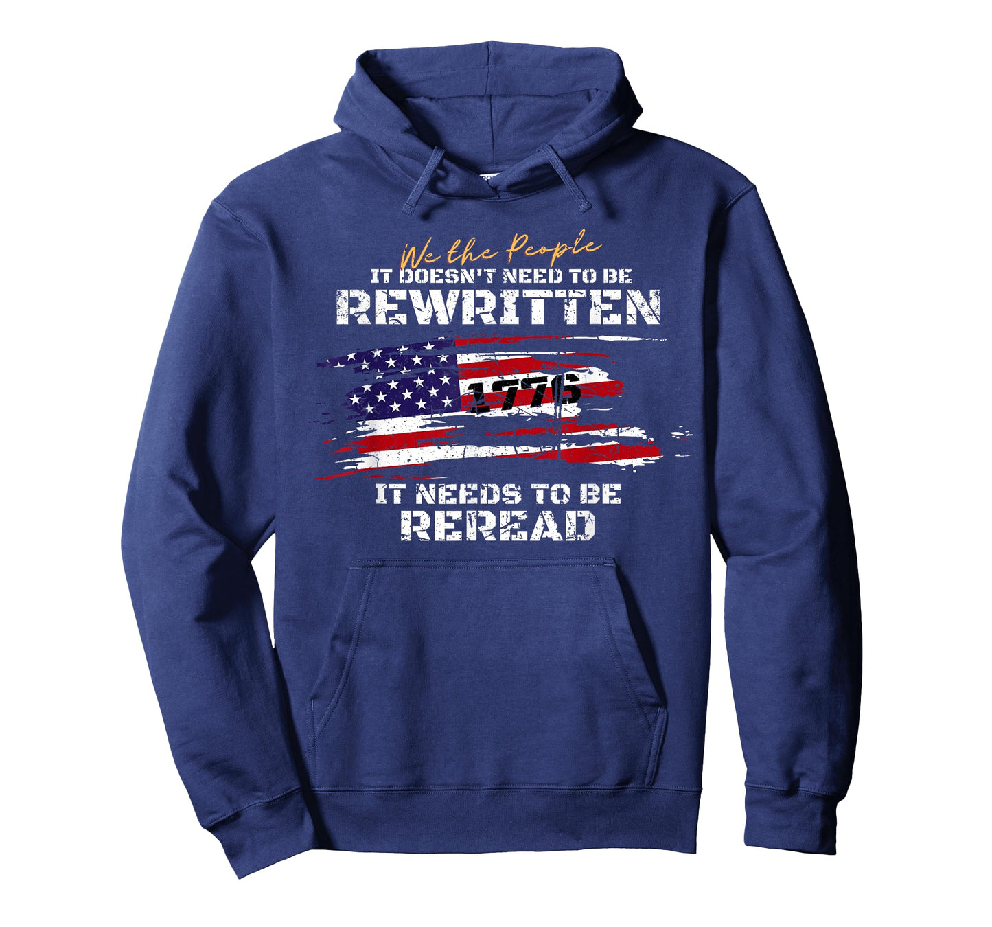 Vintage American Flag It Doesn't need to be Rewritten 2022 T-Shirt