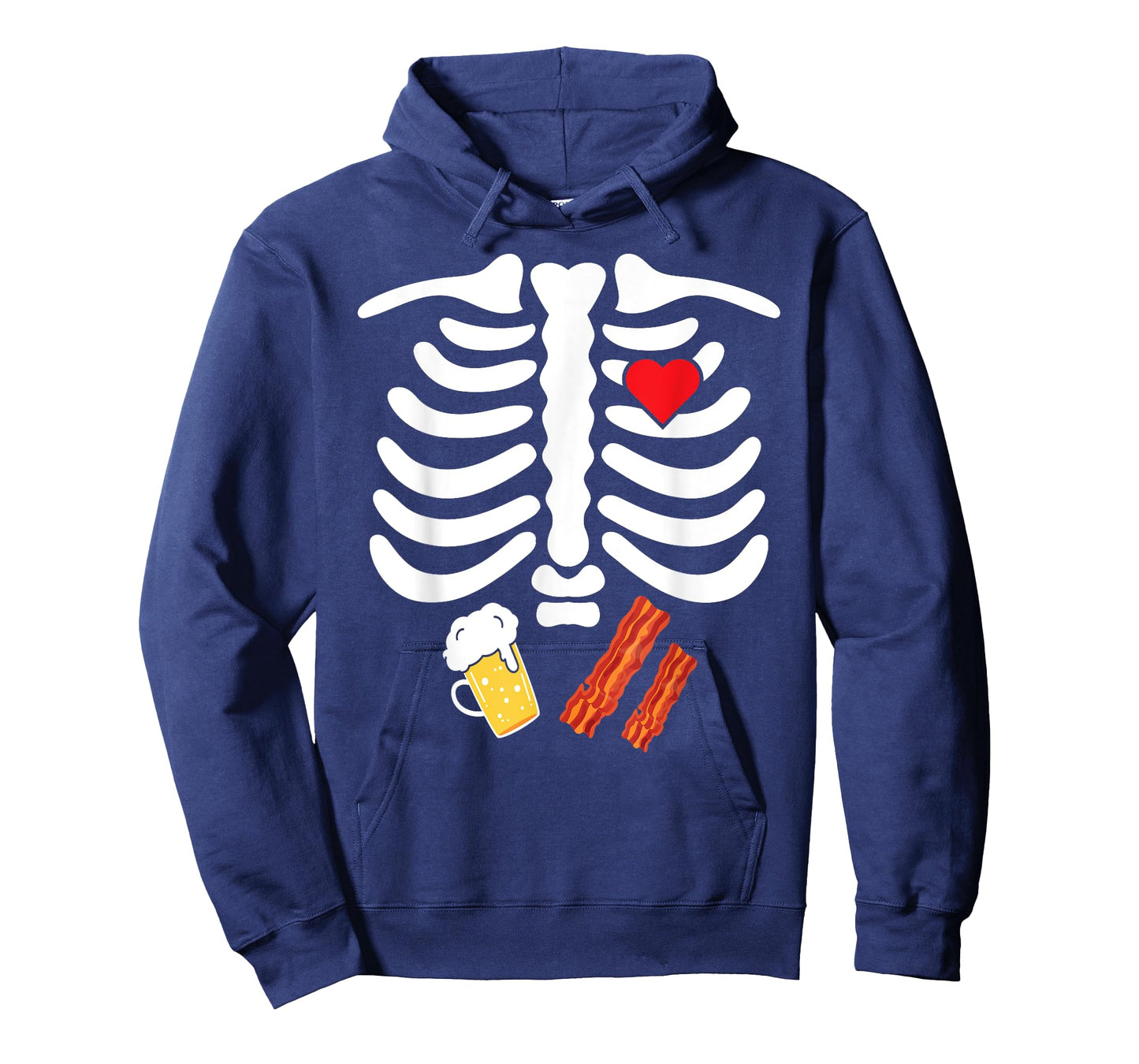 Halloween Skeleton Junk Food Belly Bacon Beer T Shirt