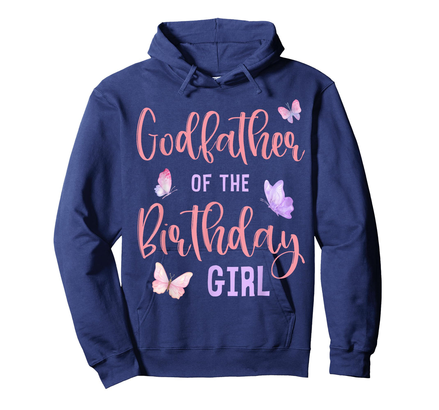 Godfather of Birthday Girl Butterfly Party Matching Family T-Shirt