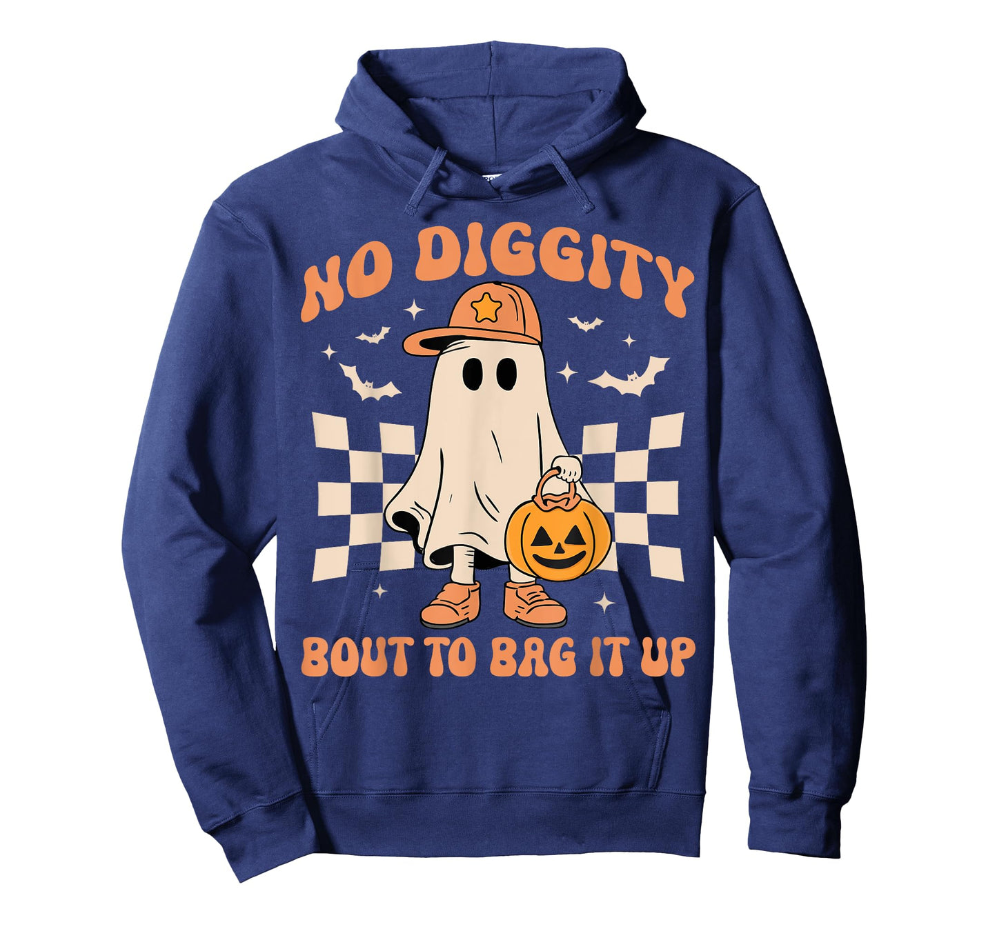 Halloween Ghost No Diggity Bout to Bag it Up Toddler Kids T-Shirt