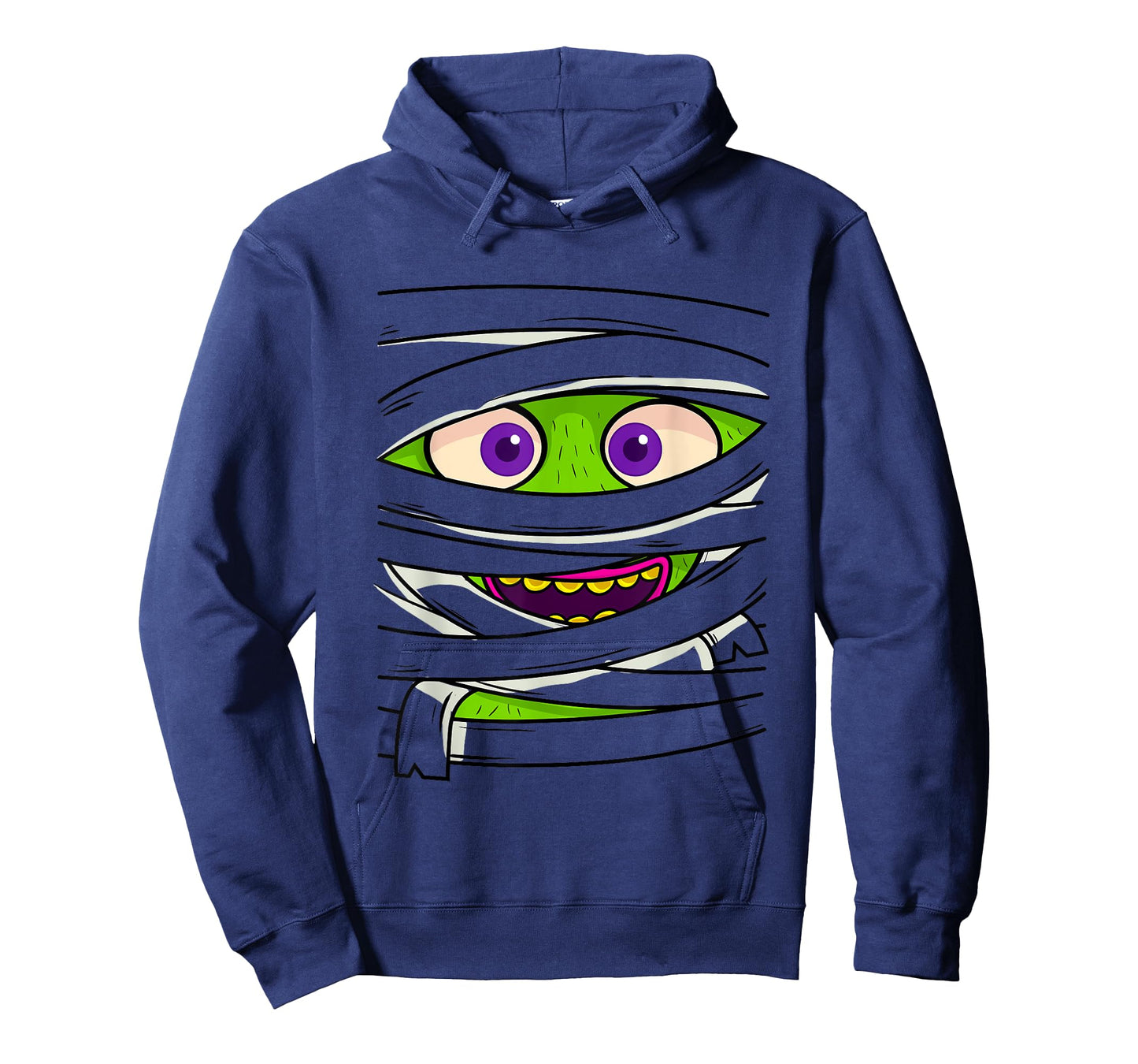 Mummy Wrap Eyes Costume Funny Scary Halloween Men Women Kids T-Shirt