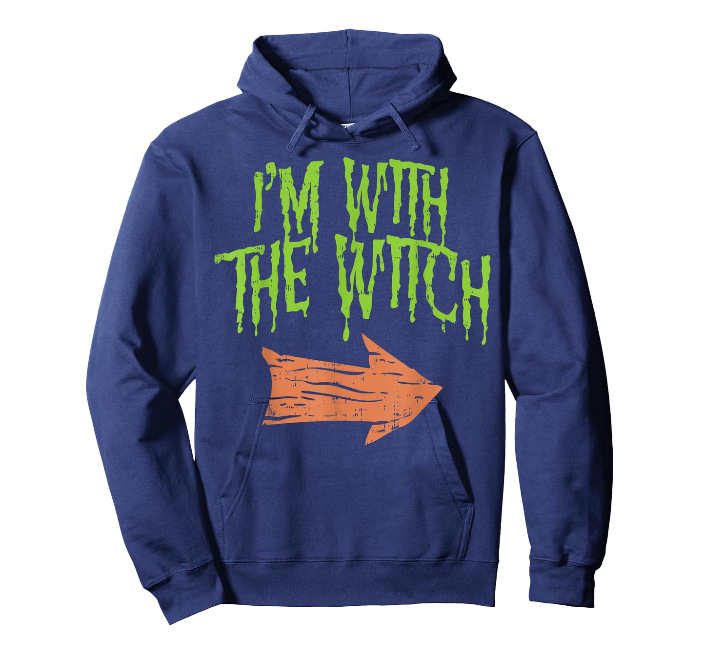 Im With The Witch Funny Husband Halloween Costume Couple Men T-Shirt