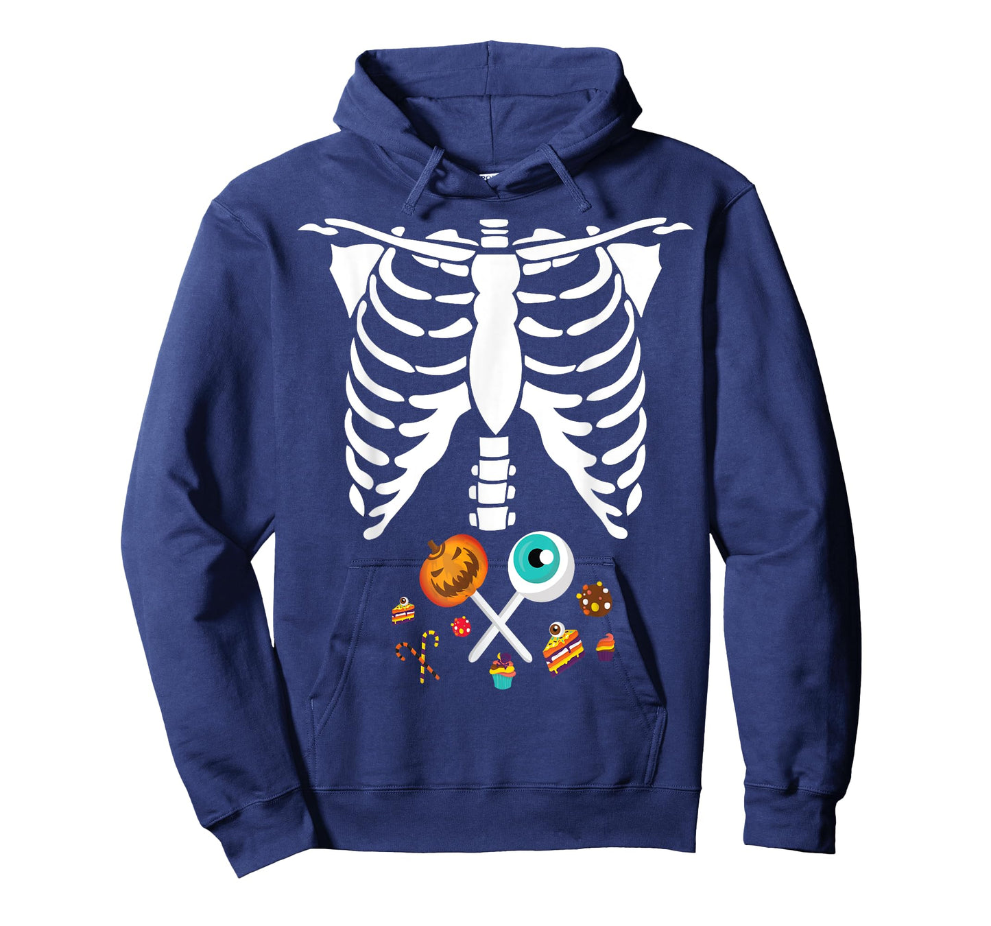 Funny Halloween Skeleton Candy X-Ray Costume Kids Boys Girls T-Shirt