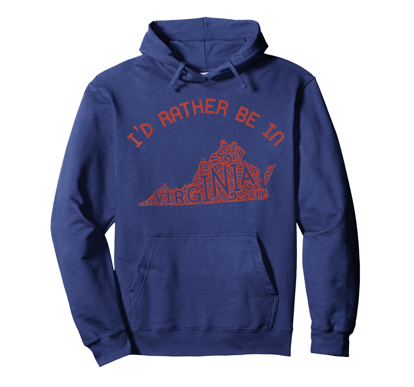 Id Rather Be In Virginia Vintage State Heart Vacation VA T-Shirt