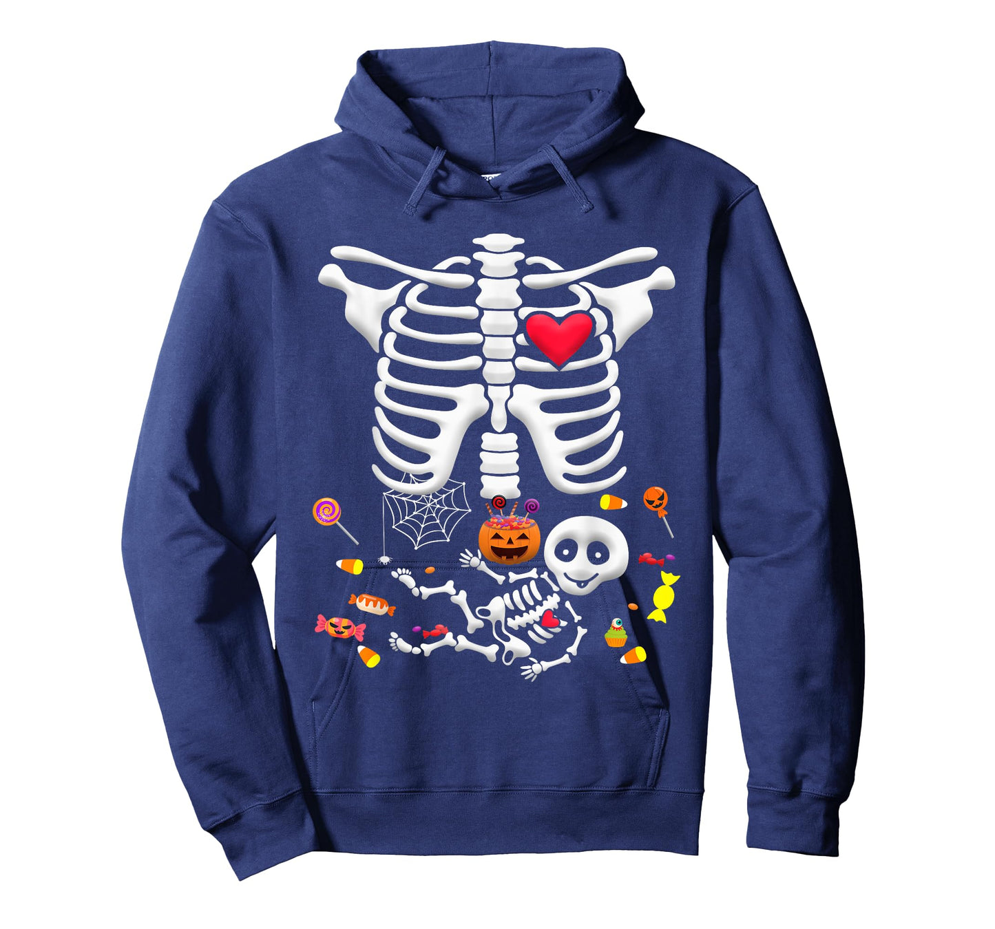 Baby Skeleton Candy Halloween Funny Pregnancy X Ray T-Shirt