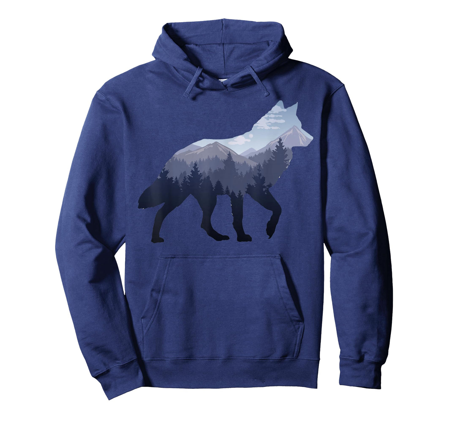 Lone Wolf Survives The Mountain Silhouette Art T-Shirt T-Shirt