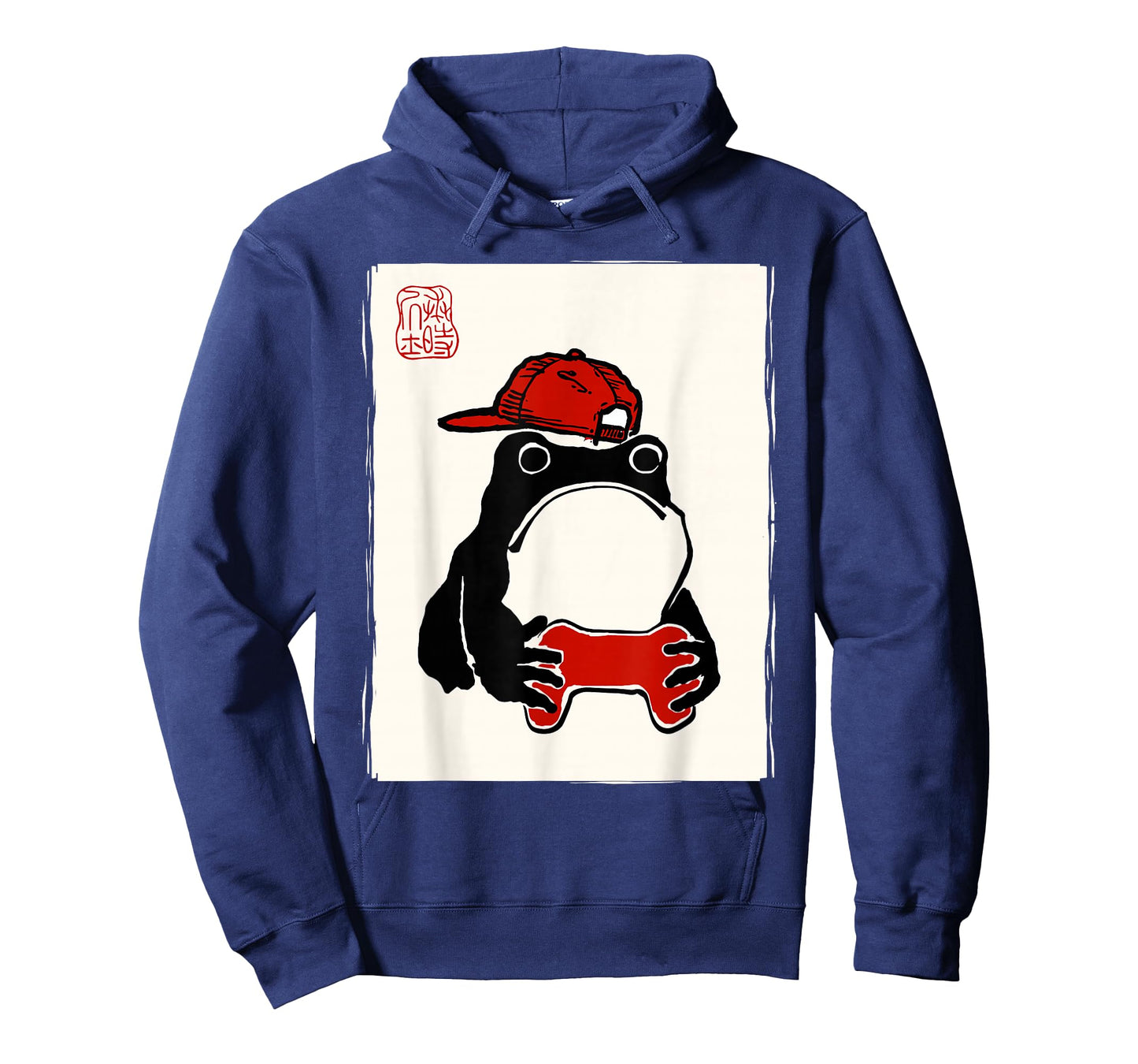 Grumpy Frog Gamer Bruh Ink Painting Japanese Funny Gamer T-Shirt