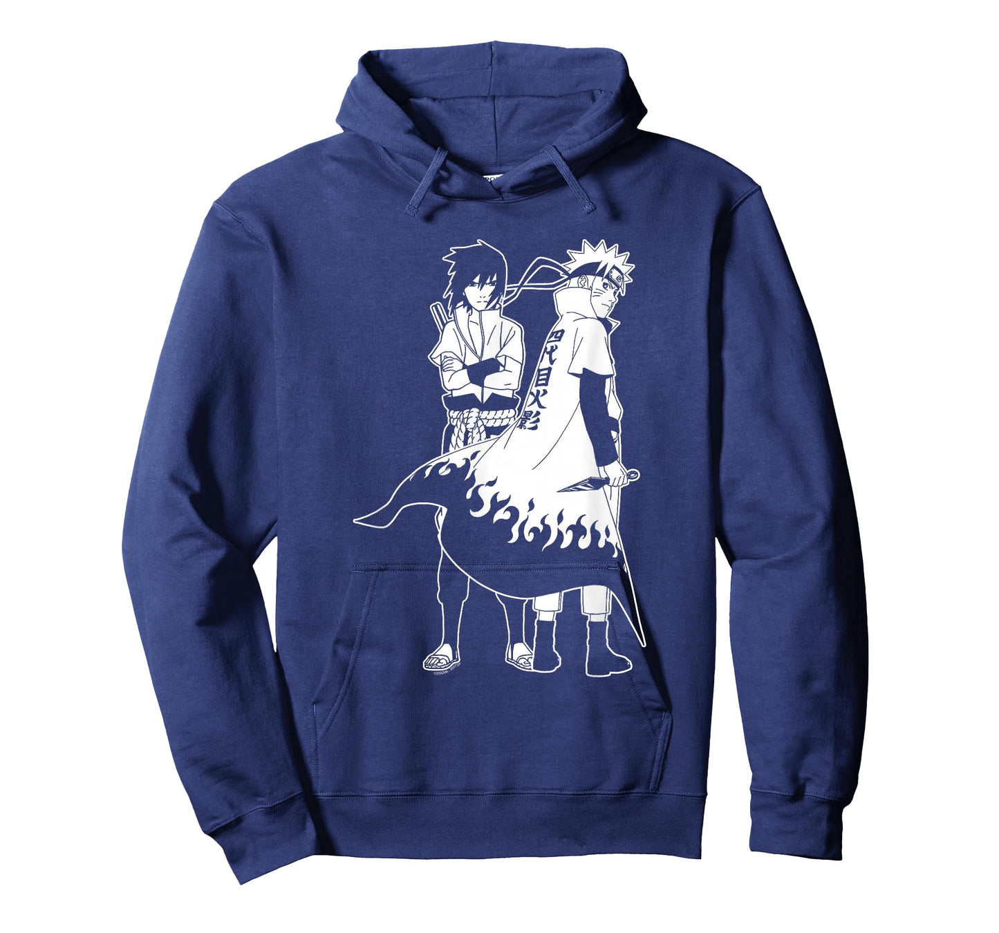 Naruto Shippuden Naruto and Sasuke Outline Anime T-Shirt